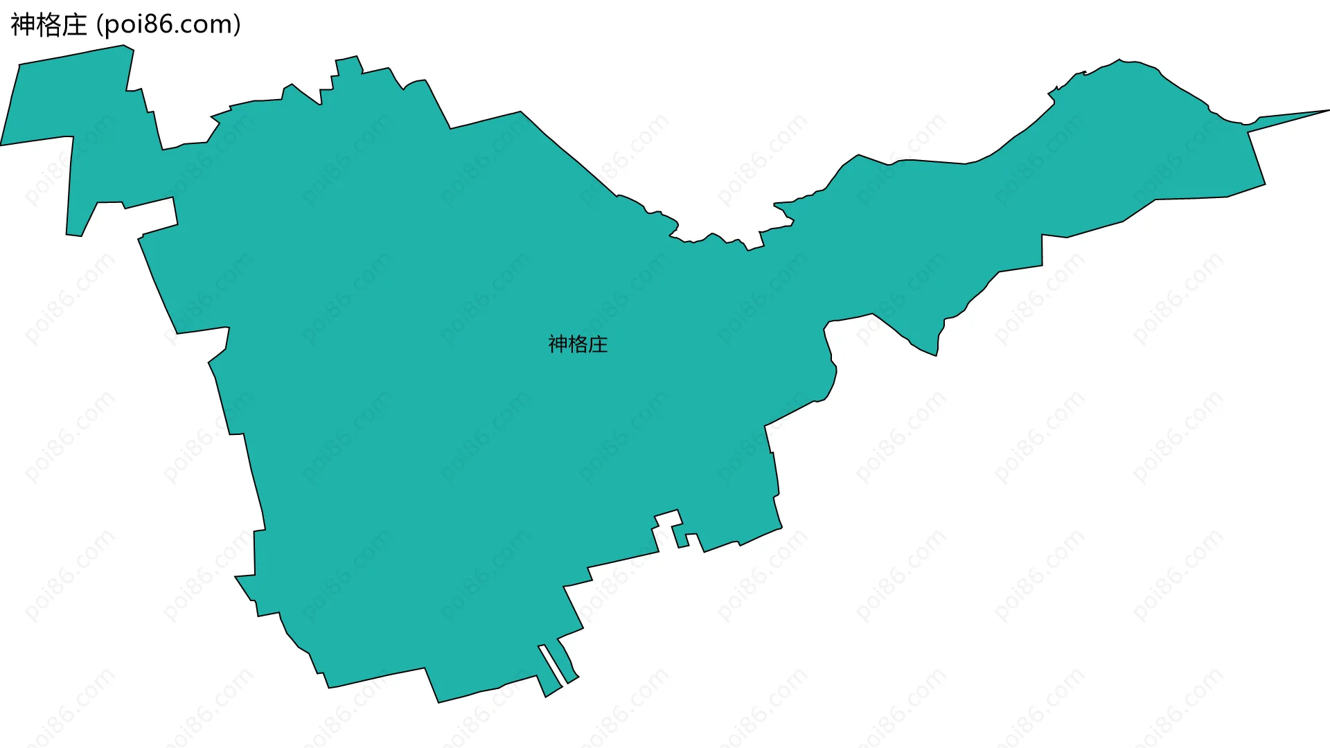 神格庄边界地图