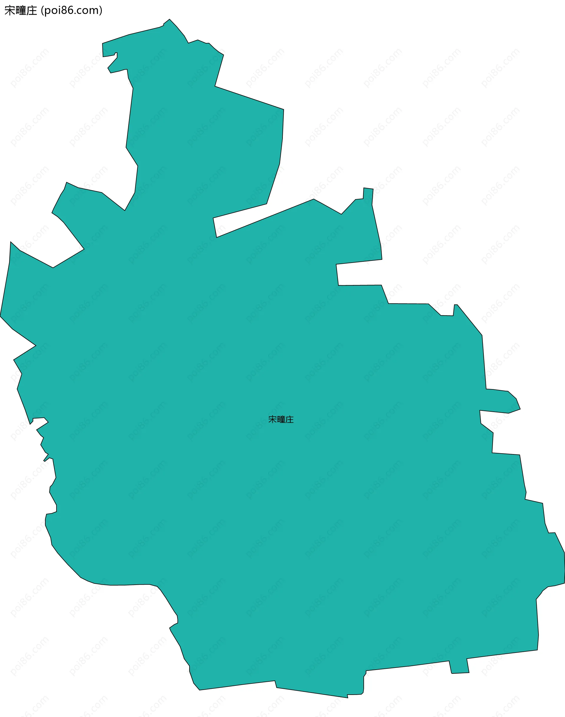 宋疃庄边界地图