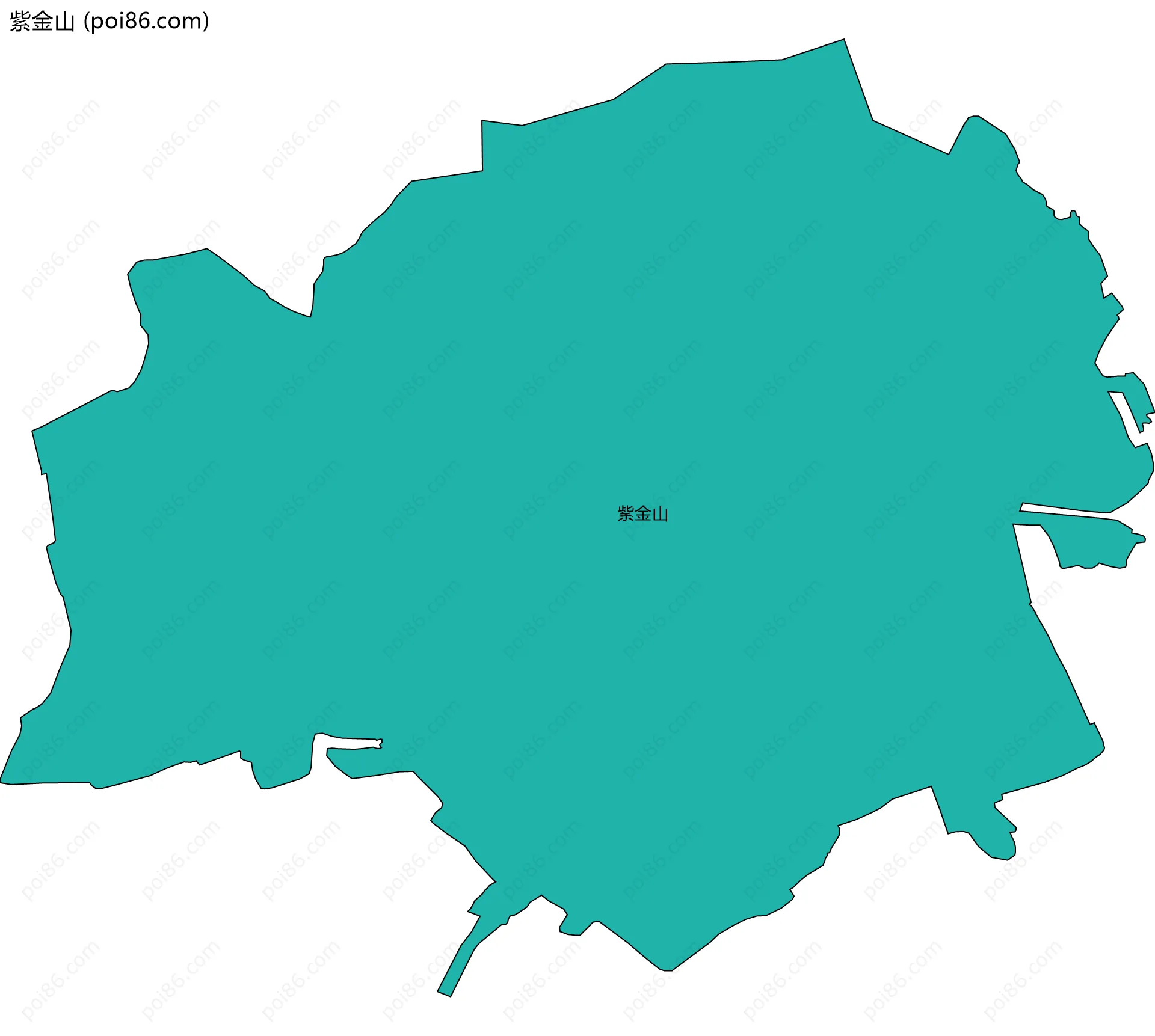 紫金山边界地图