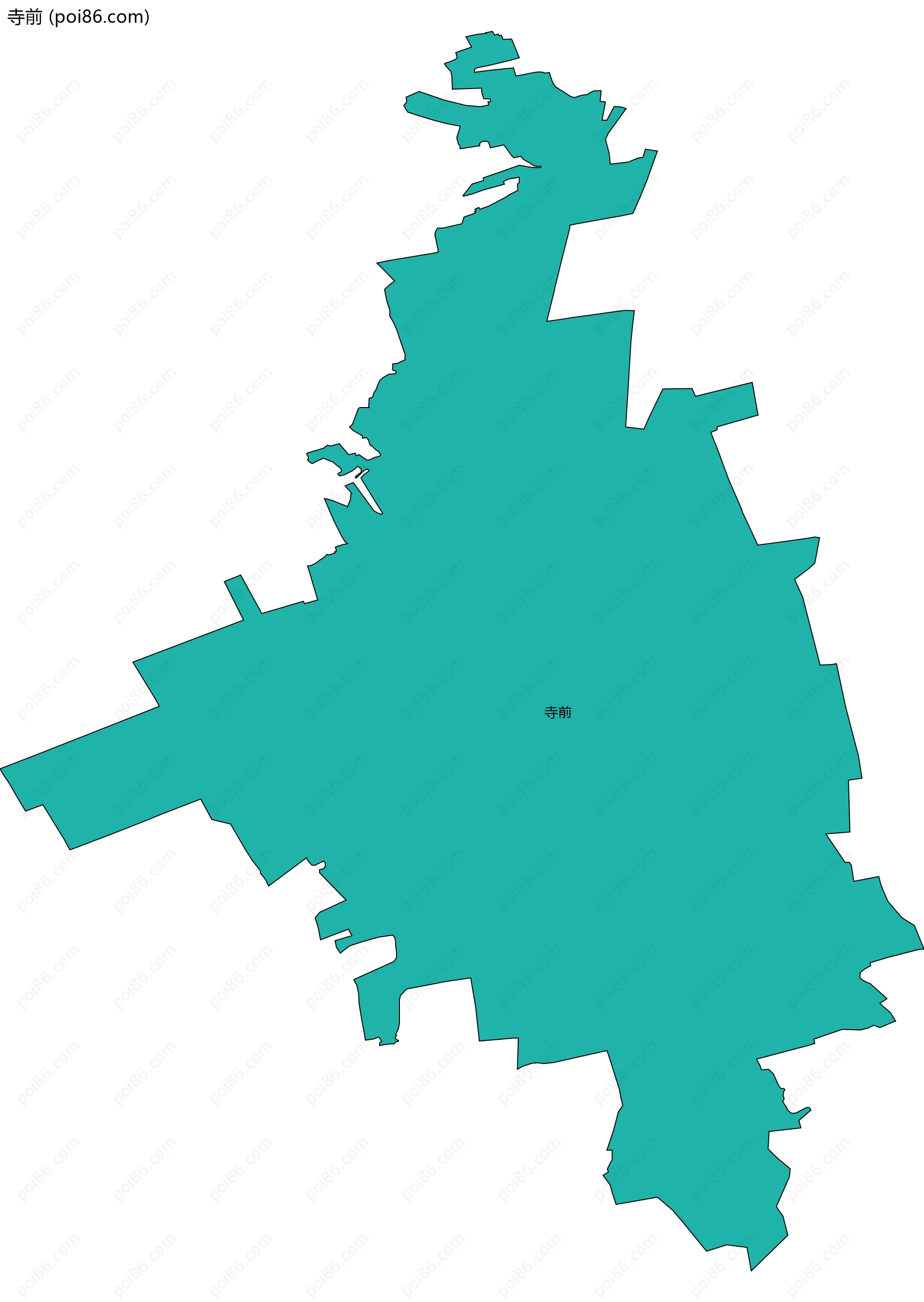寺前边界地图