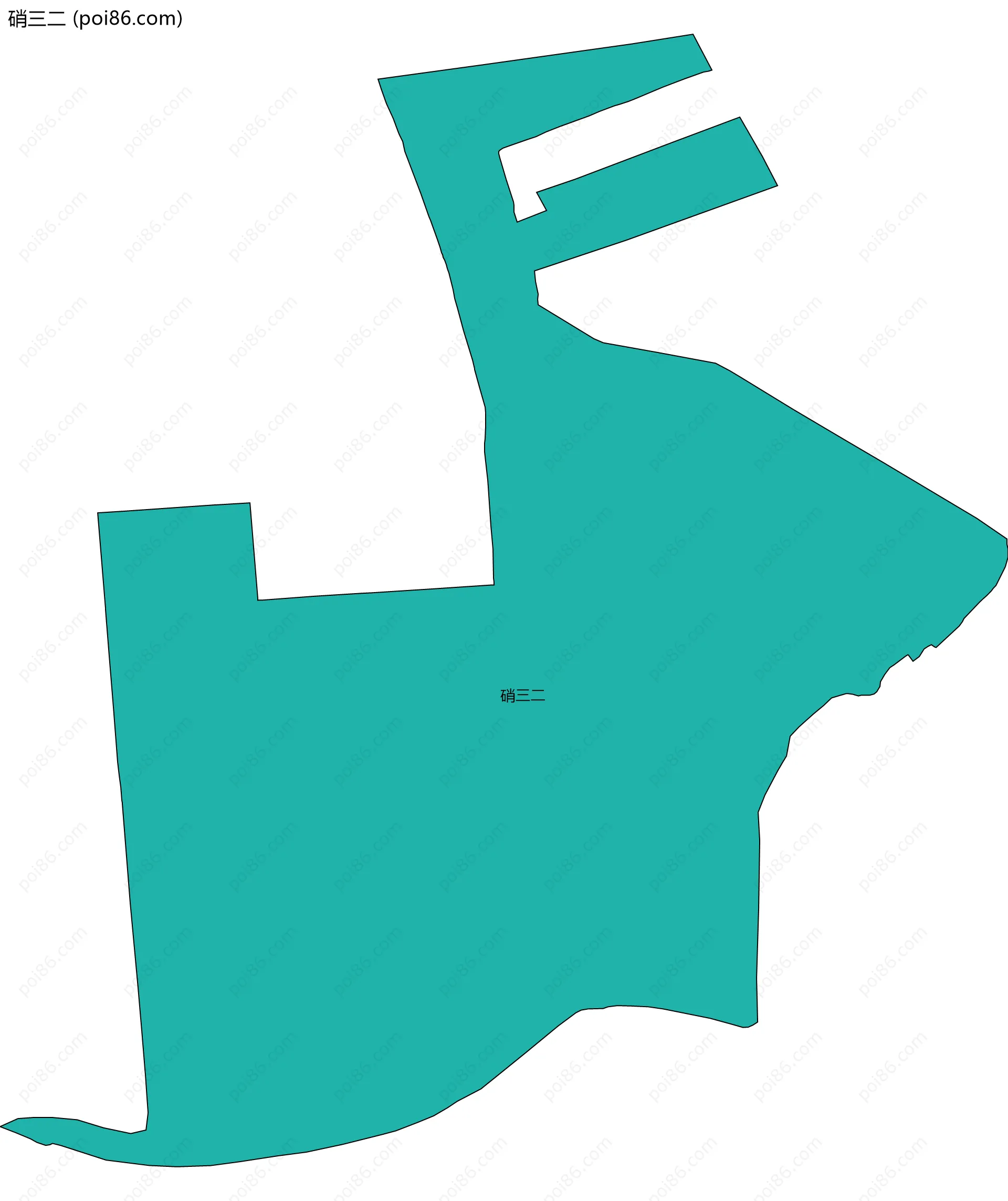 硝三二边界地图