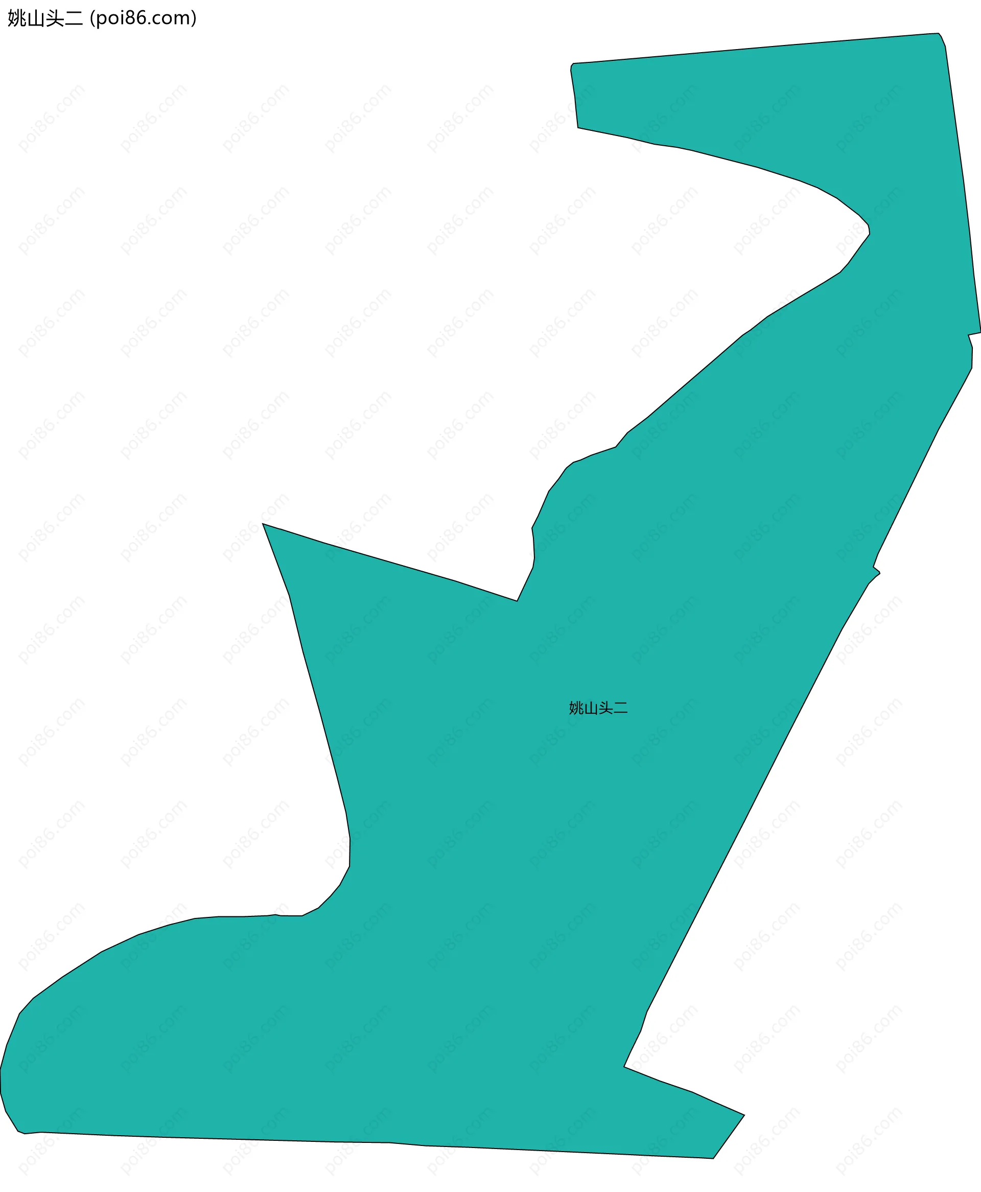 姚山头二边界地图