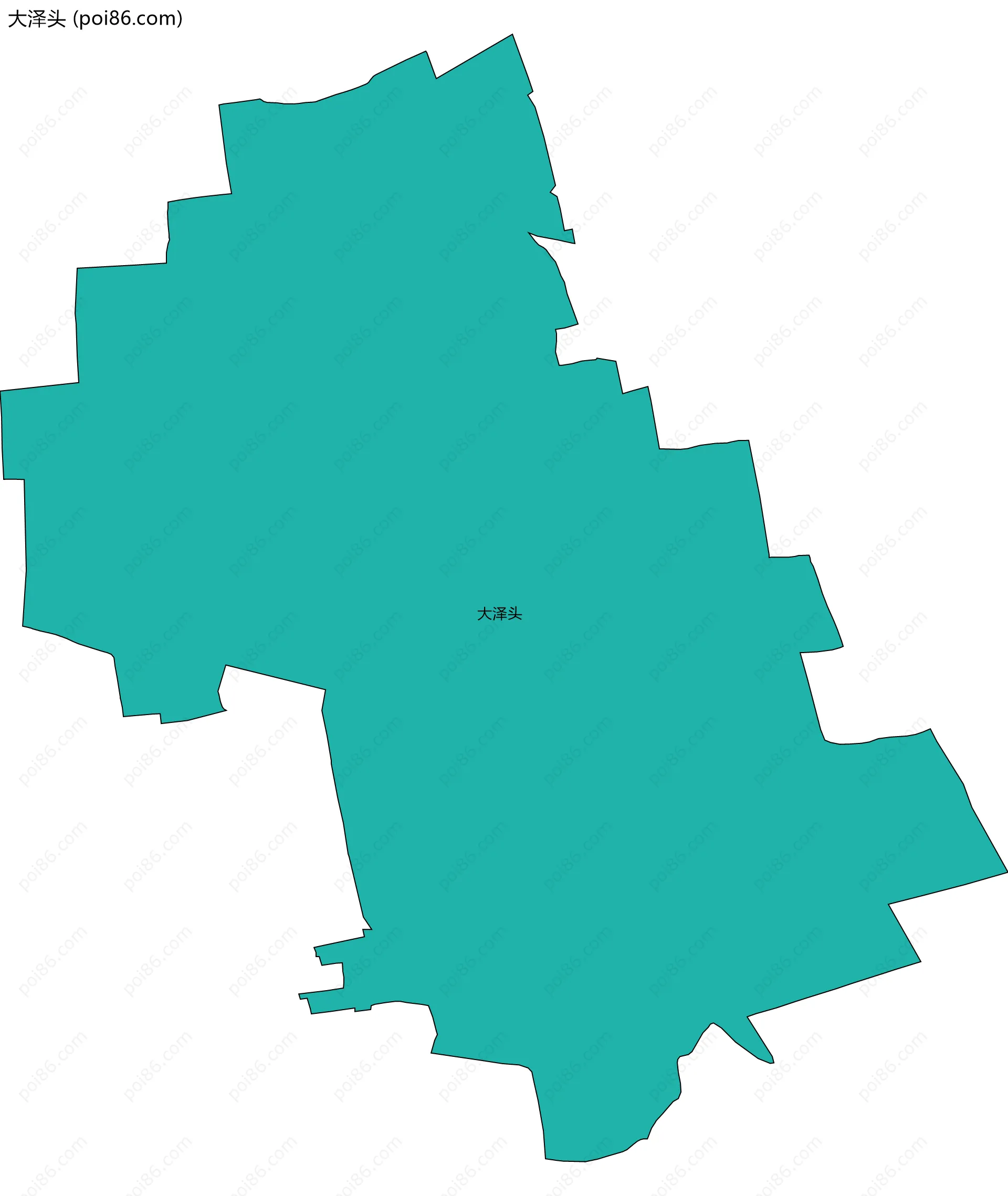 大泽头边界地图