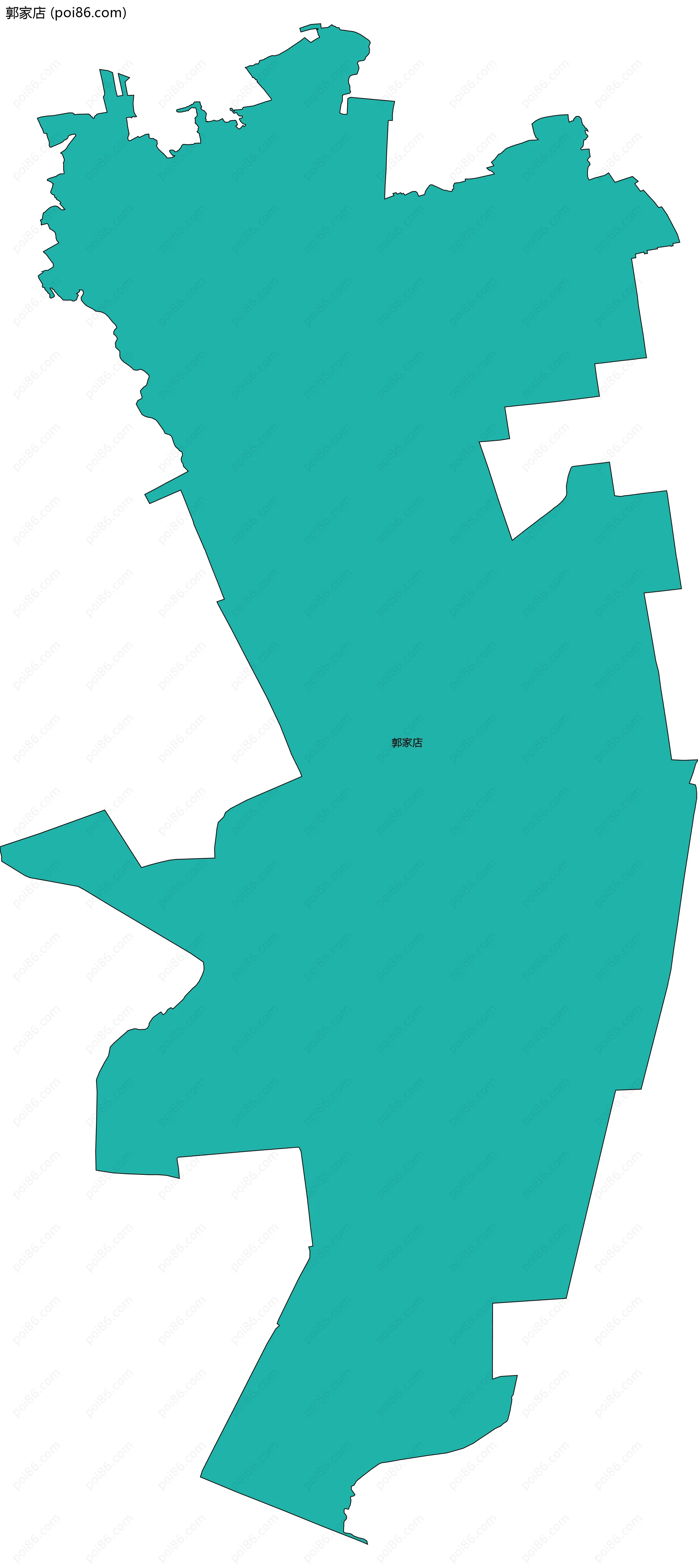 郭家店边界地图