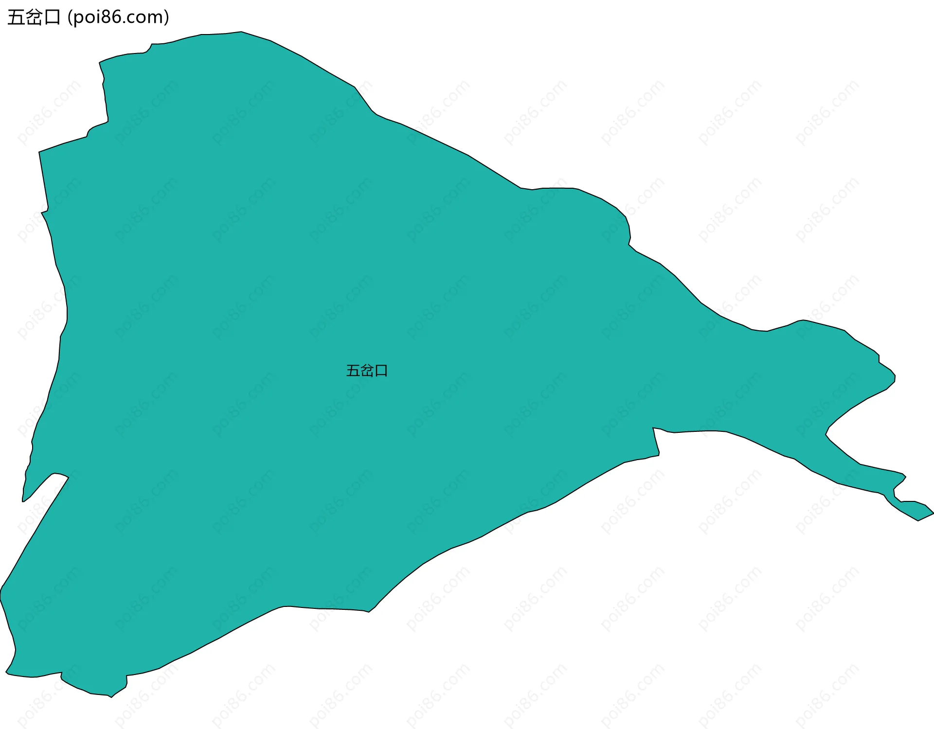 五岔口边界地图