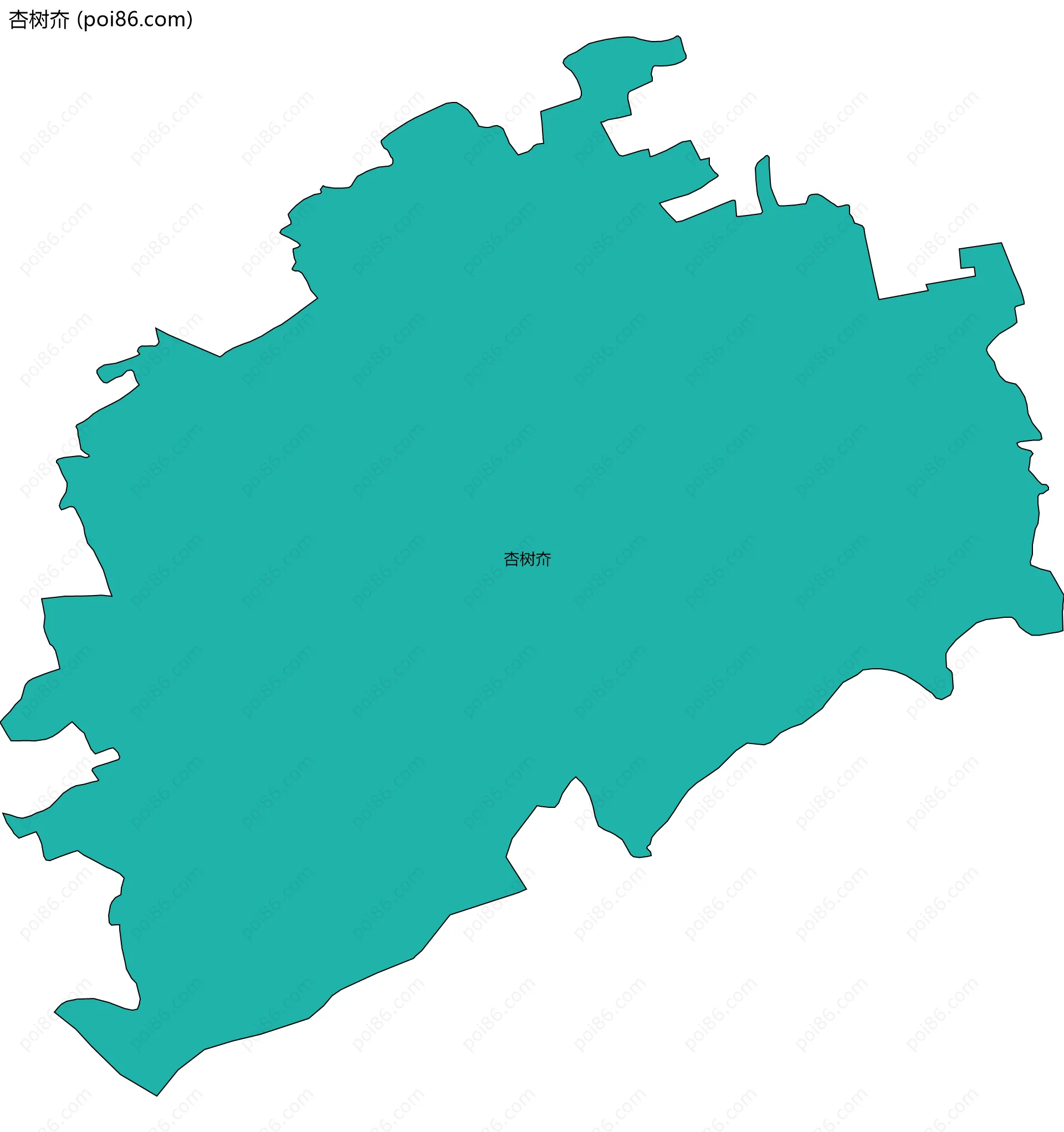 杏树夼边界地图