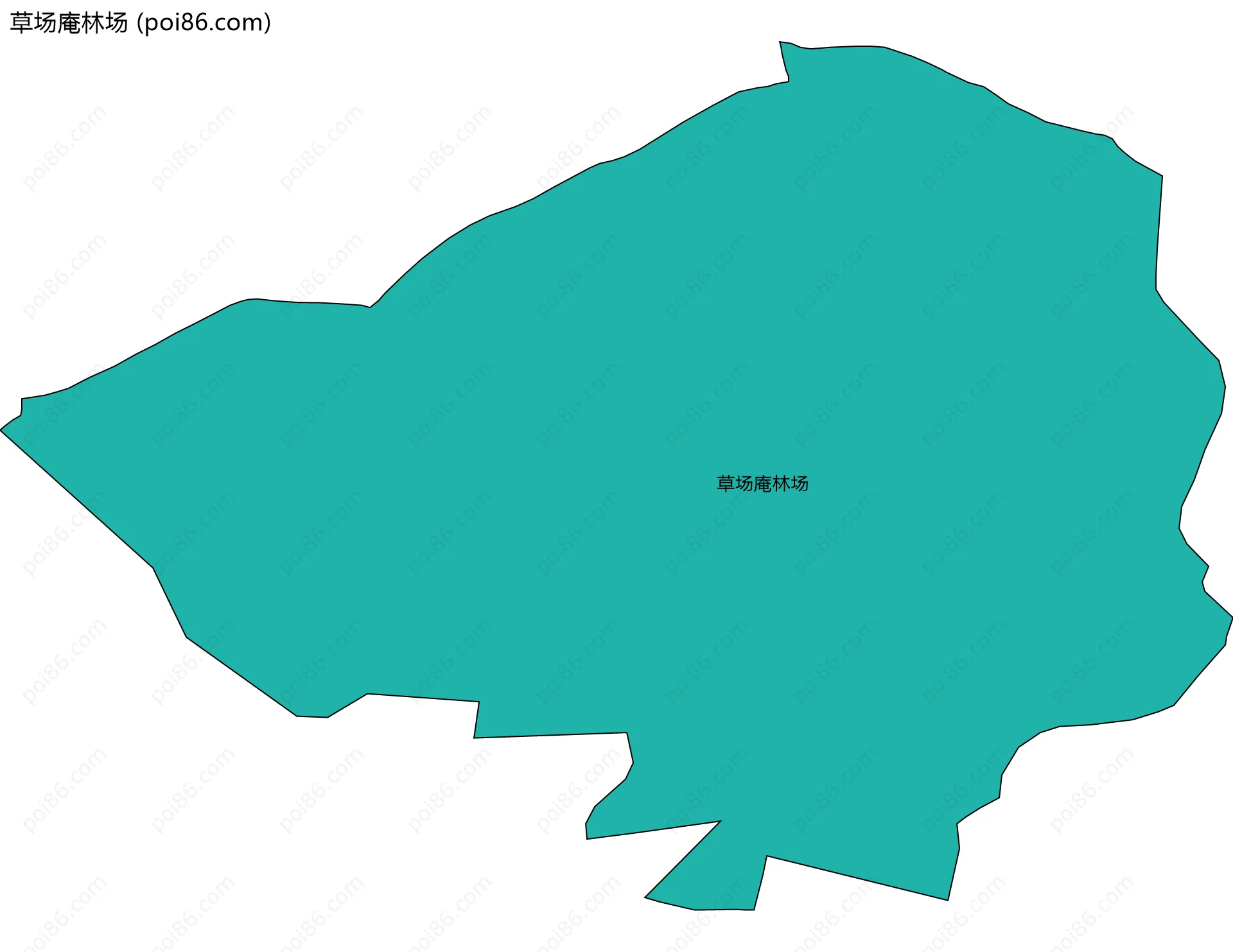 草场庵林场边界地图