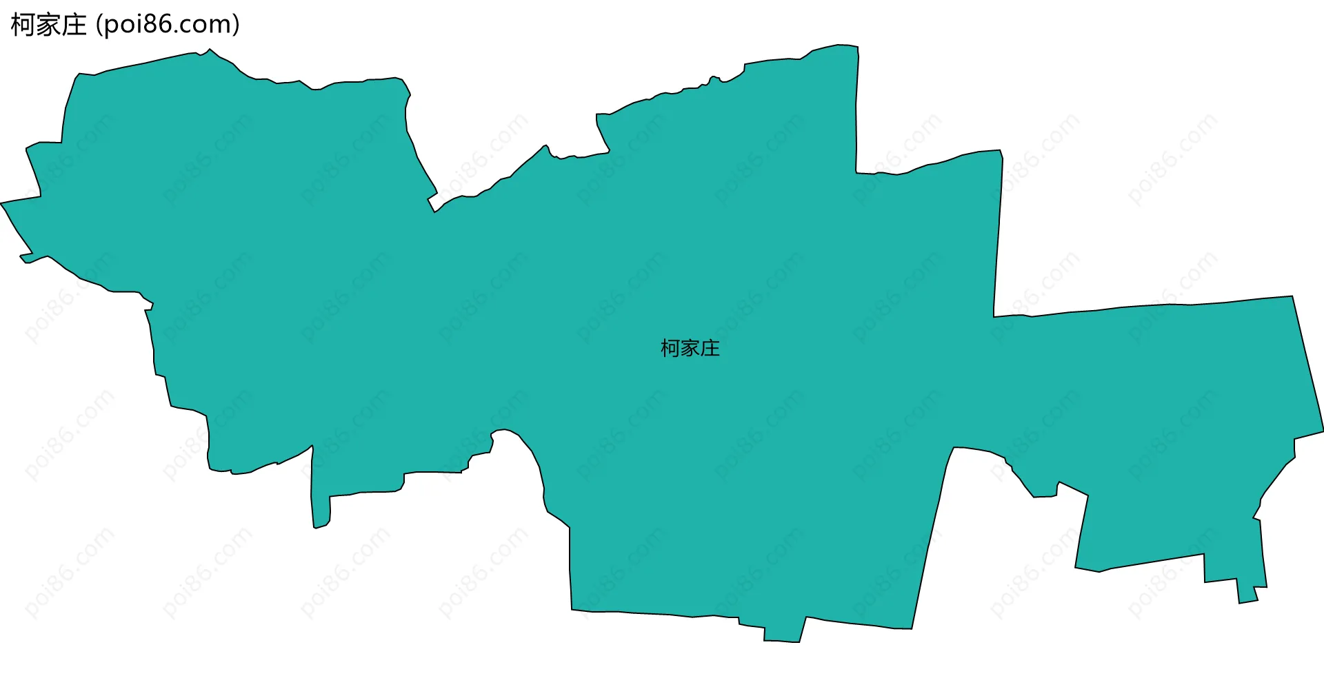 柯家庄边界地图