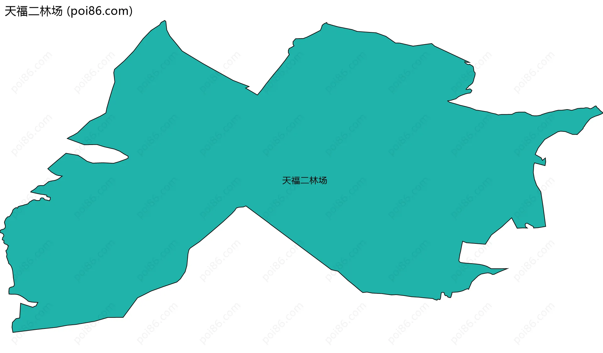 天福二林场边界地图