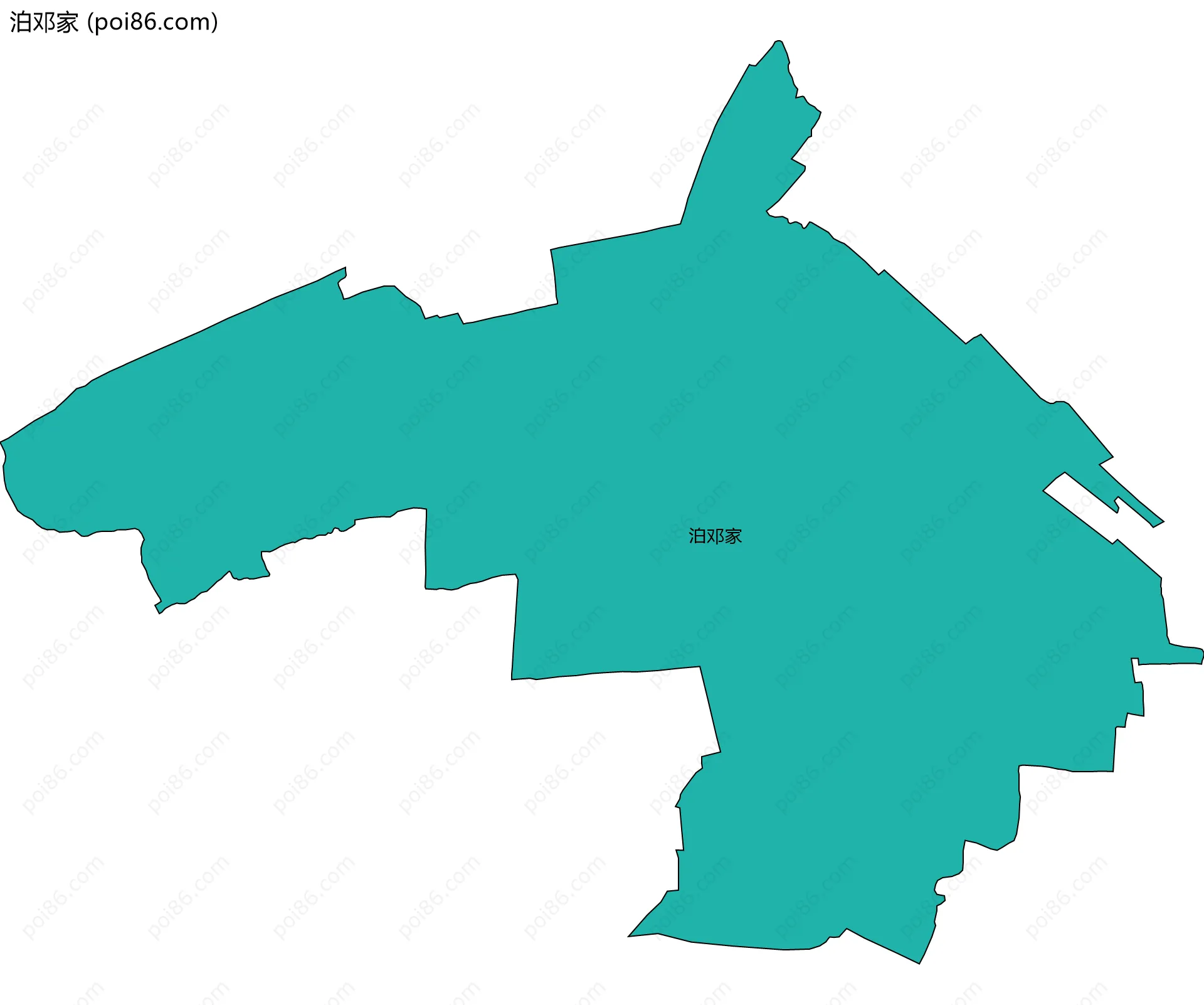 泊邓家边界地图