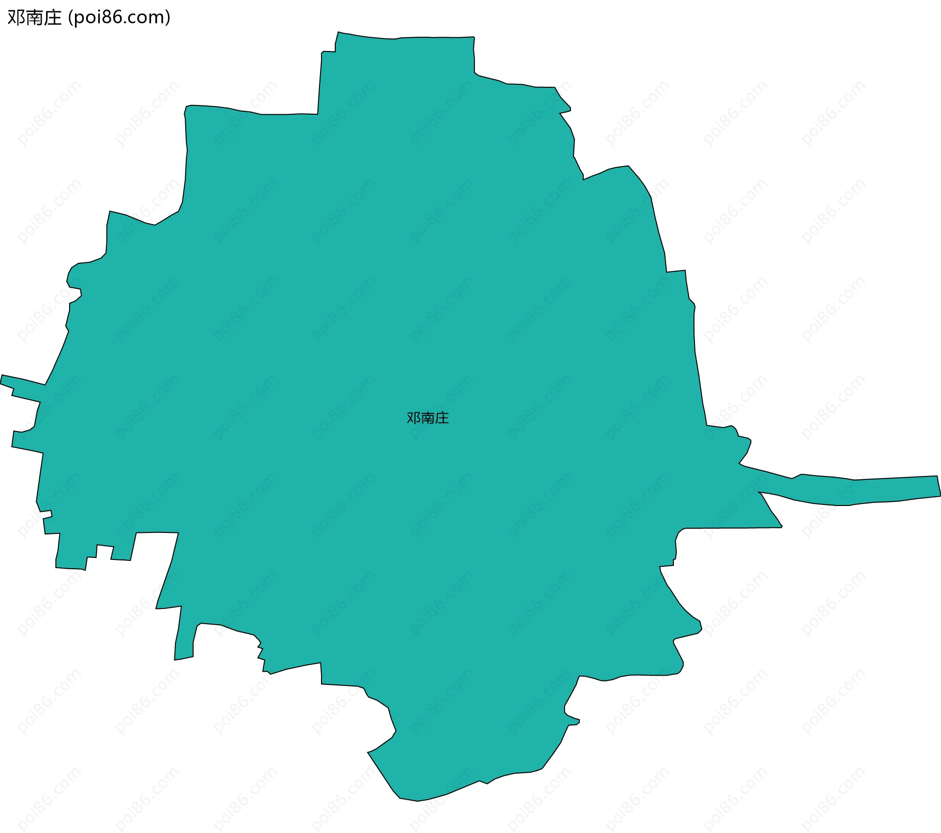 邓南庄边界地图