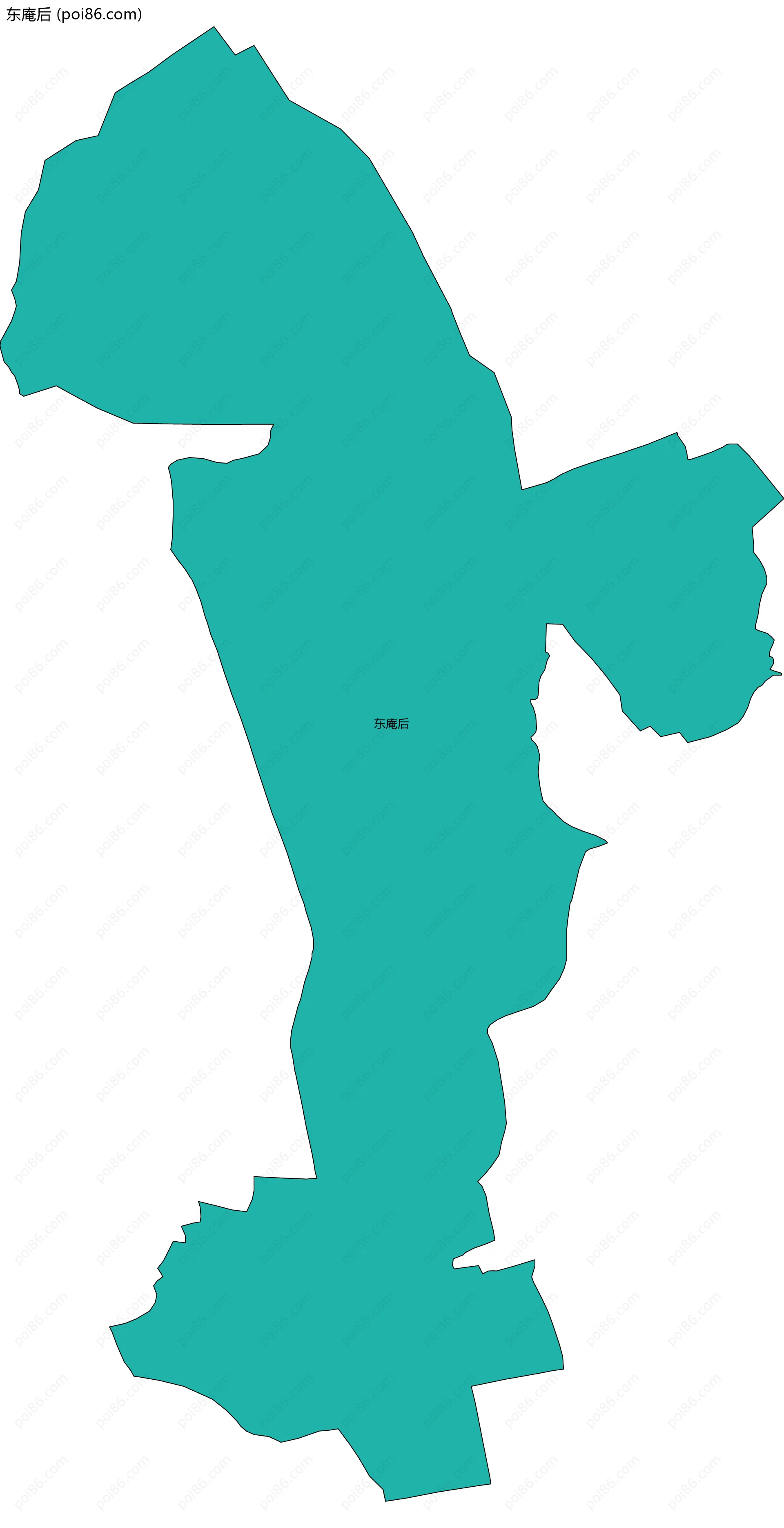 东庵后边界地图