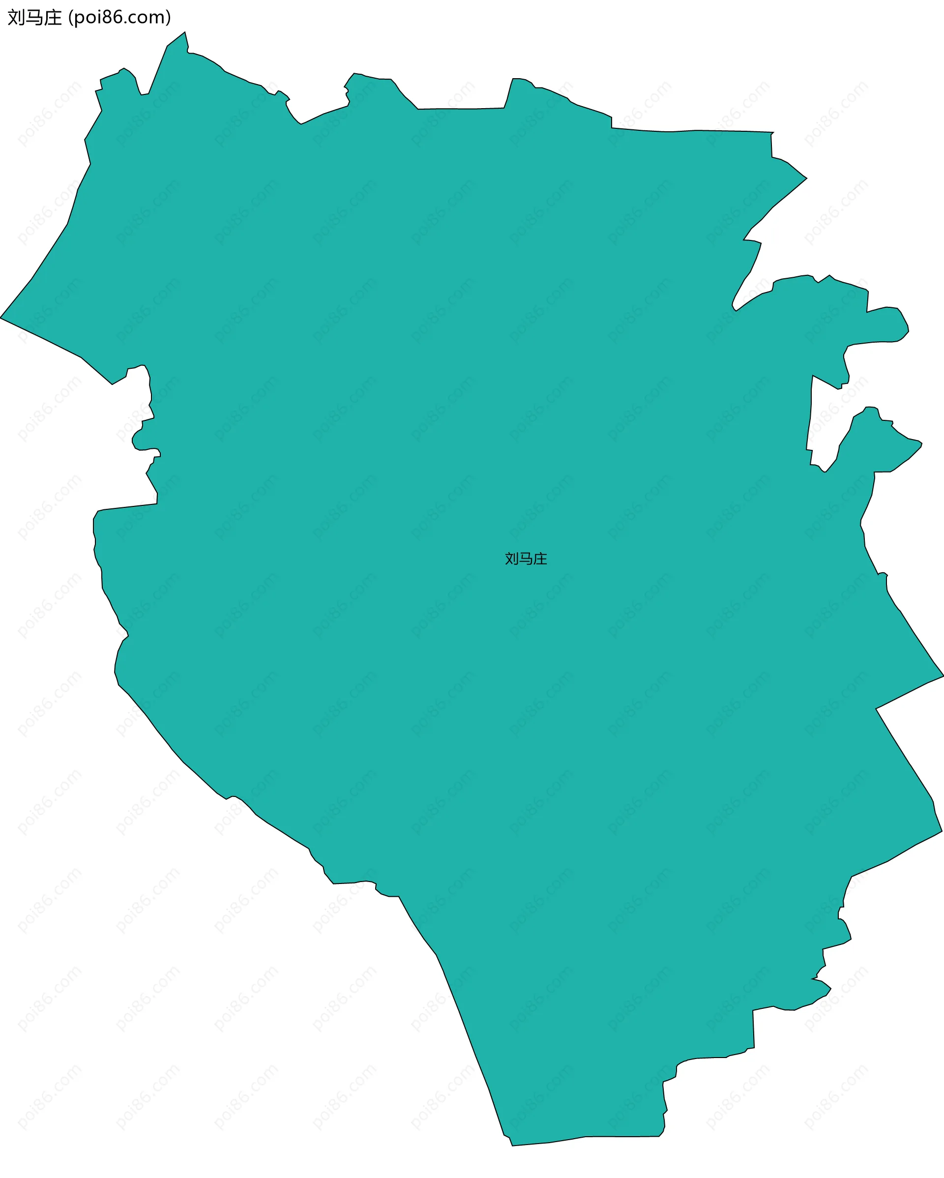 刘马庄边界地图