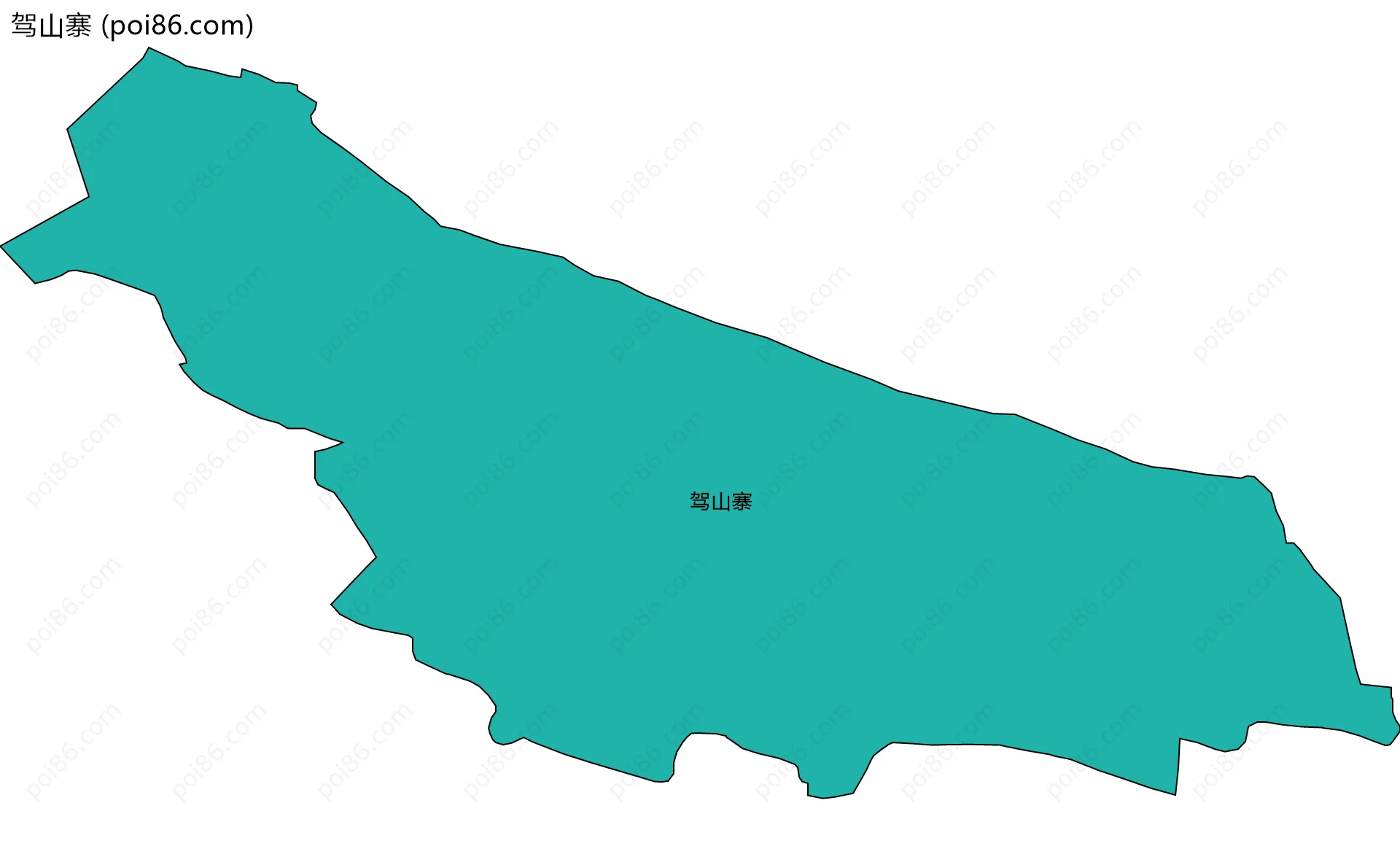 驾山寨边界地图