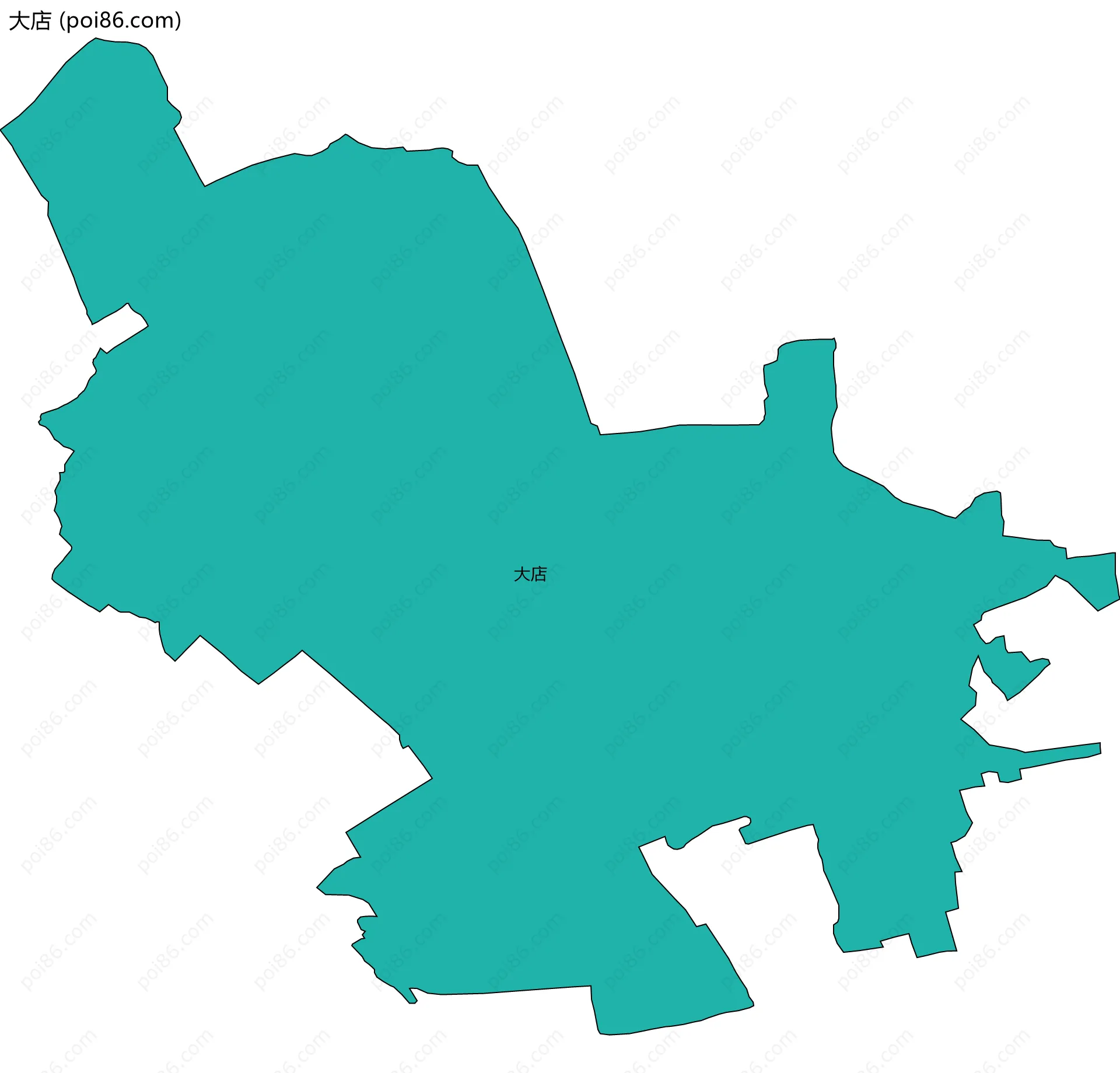大店边界地图