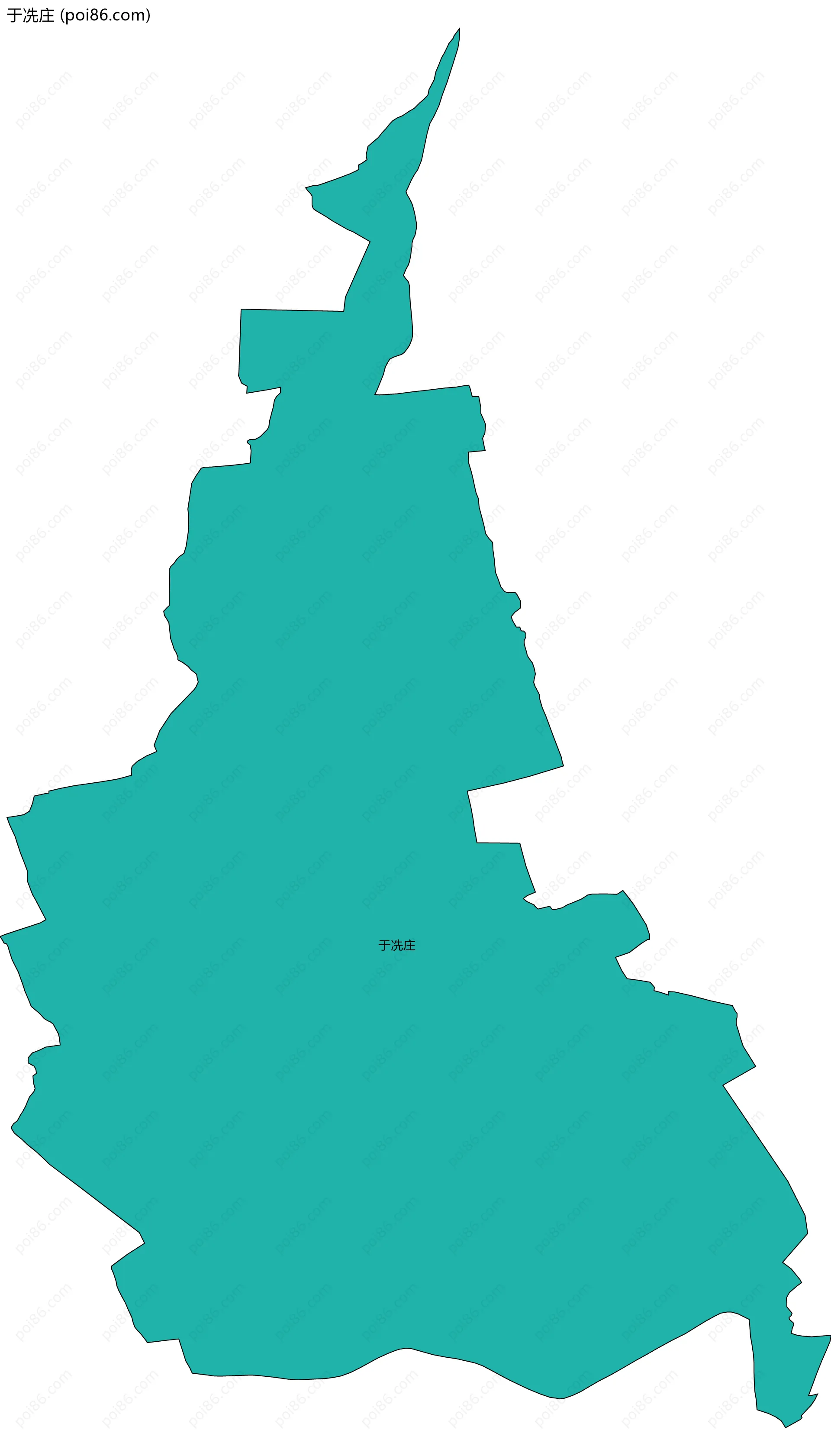 于冼庄边界地图