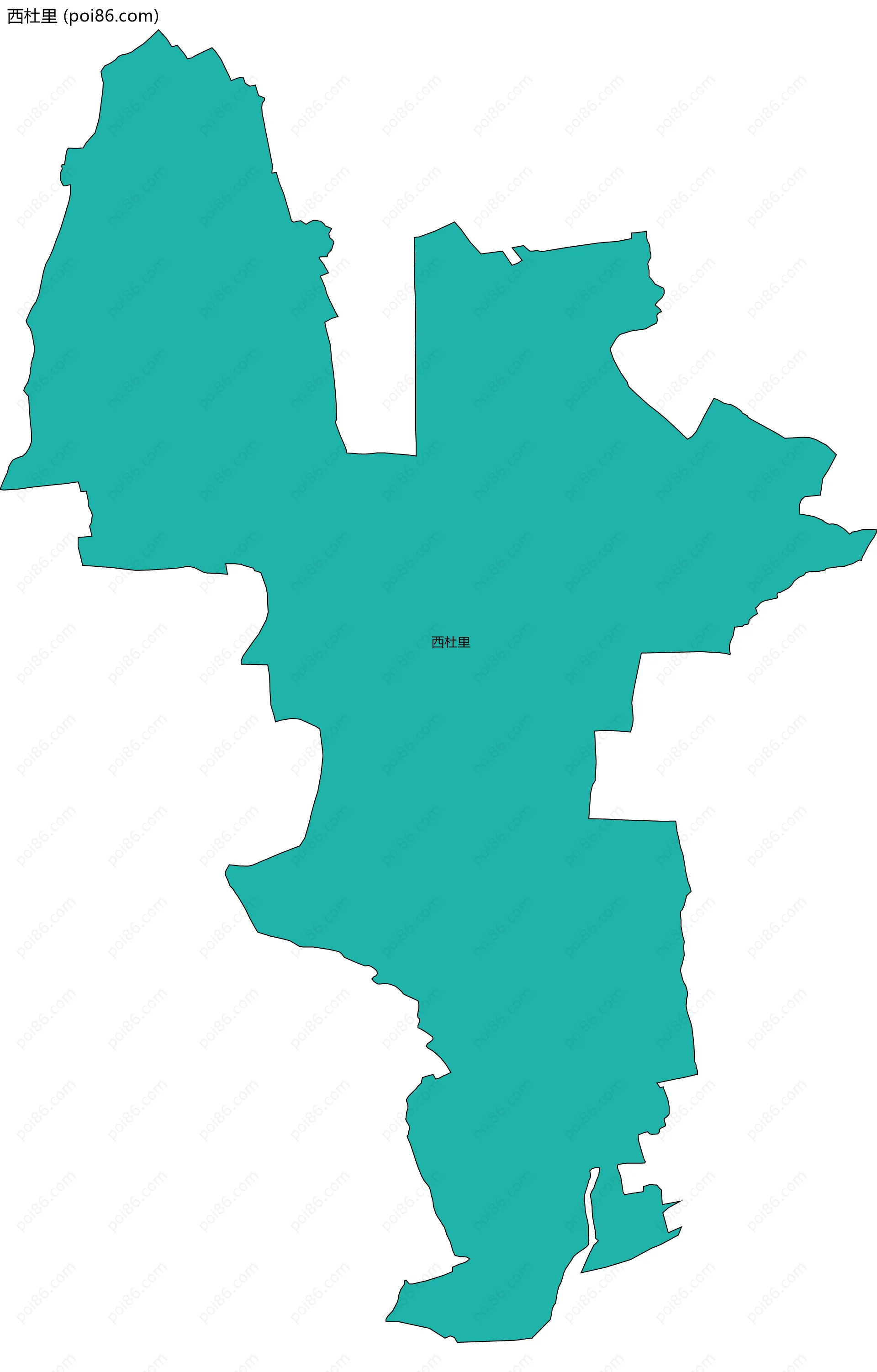 西杜里边界地图