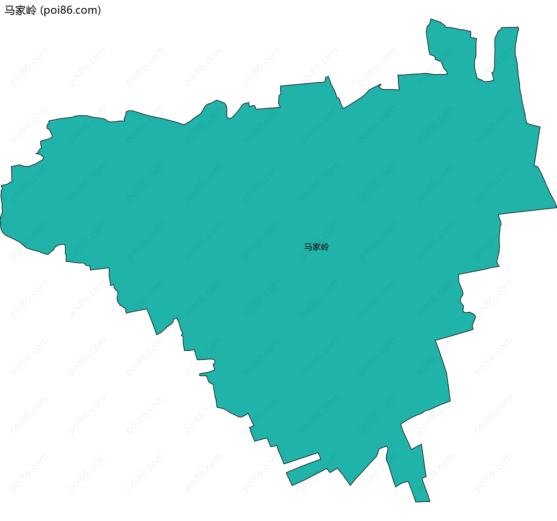 马家岭边界地图