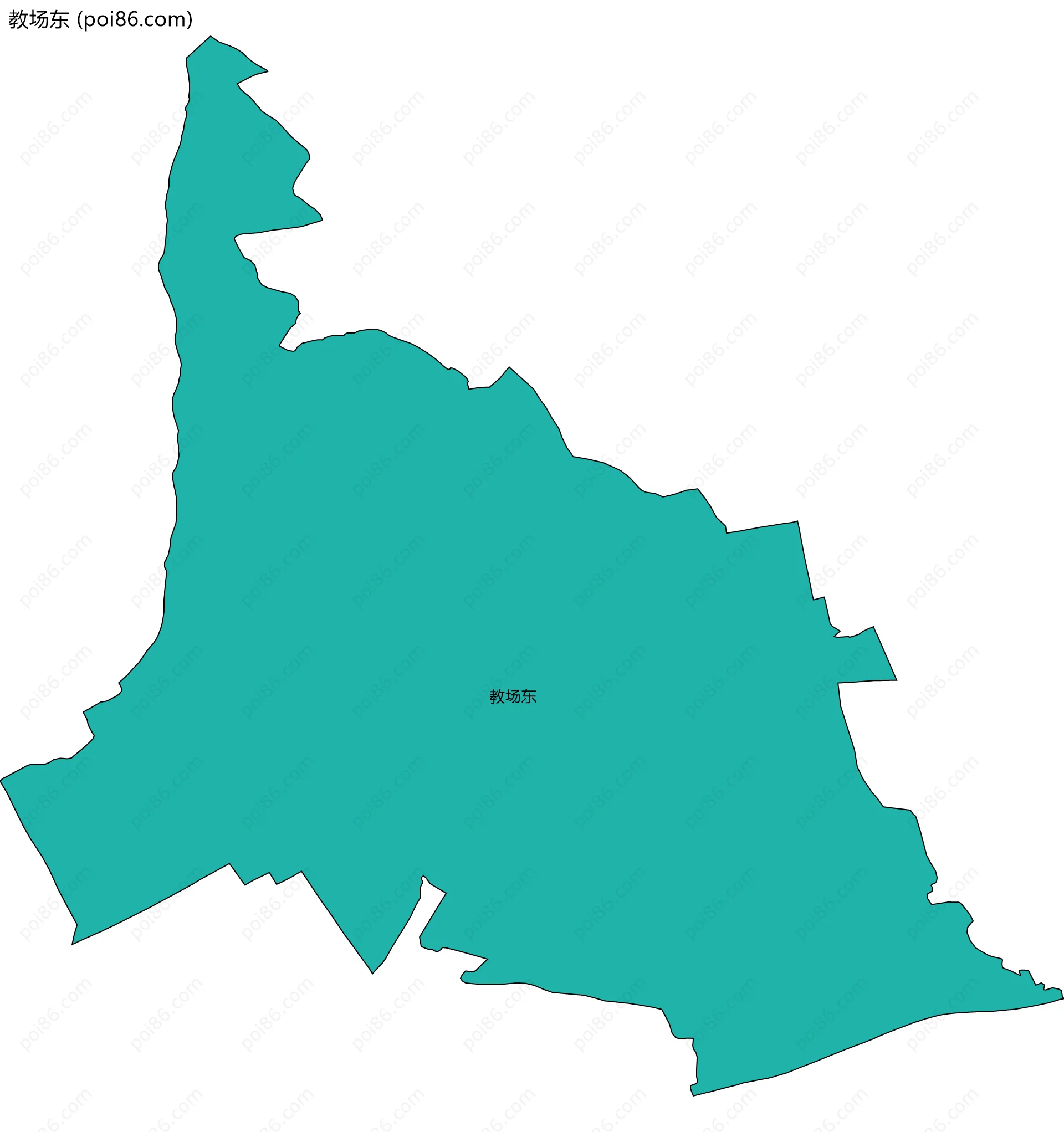 教场东边界地图