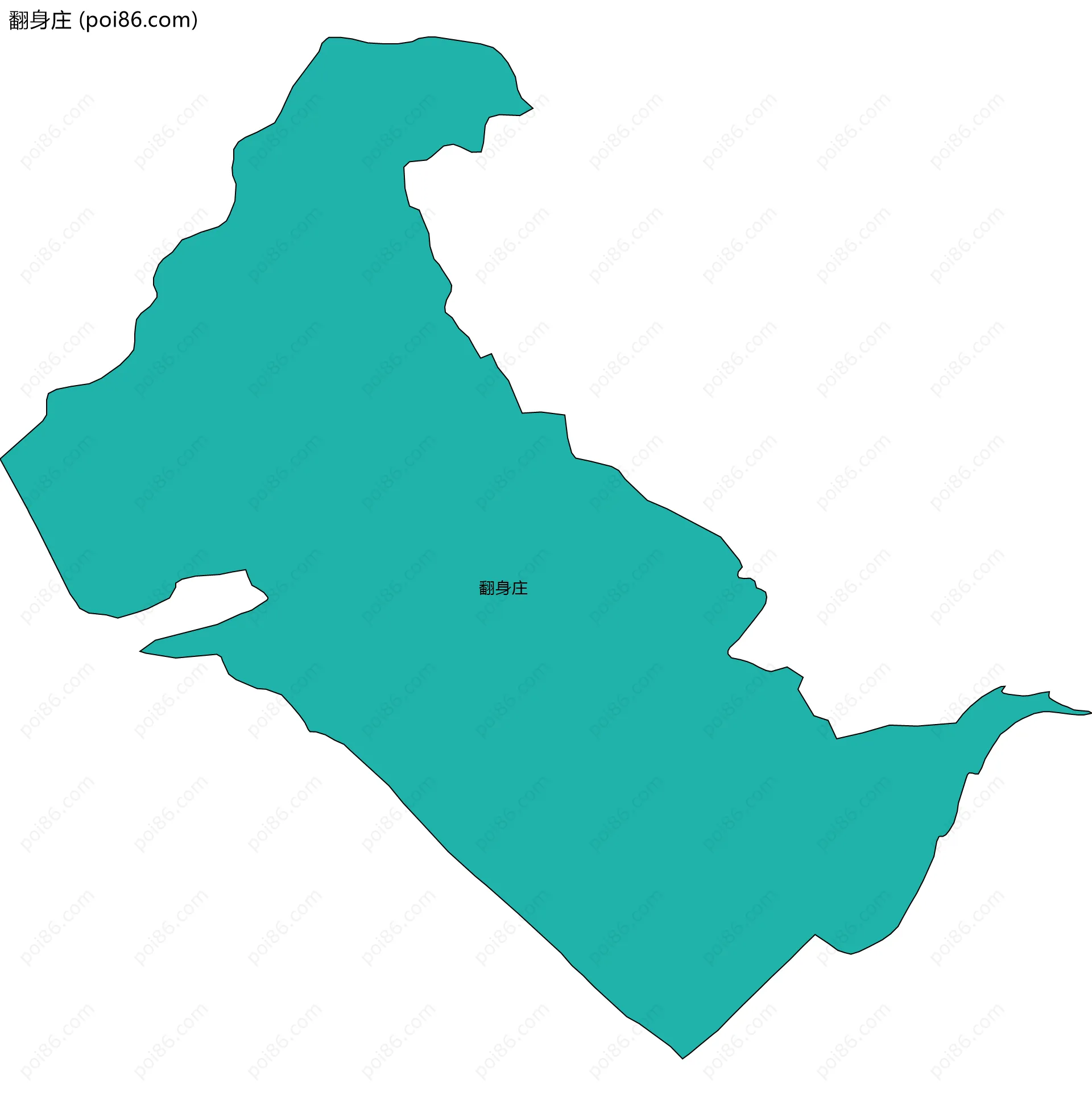 翻身庄边界地图