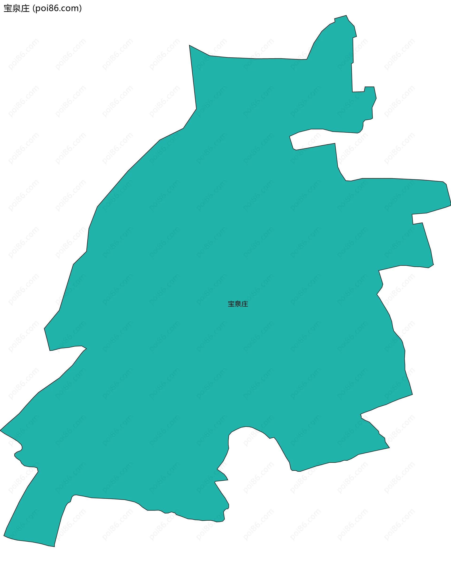 宝泉庄边界地图