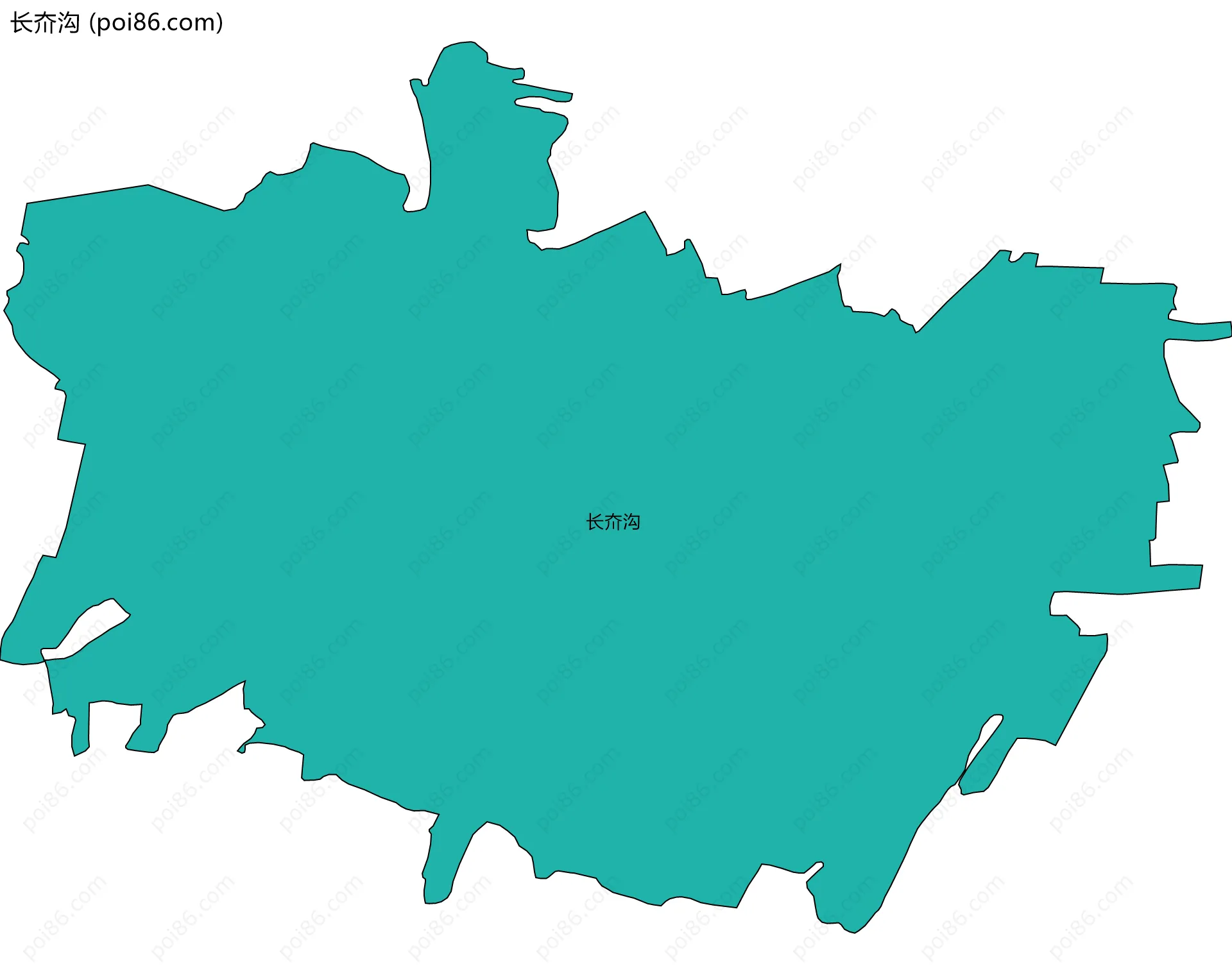 长夼沟边界地图