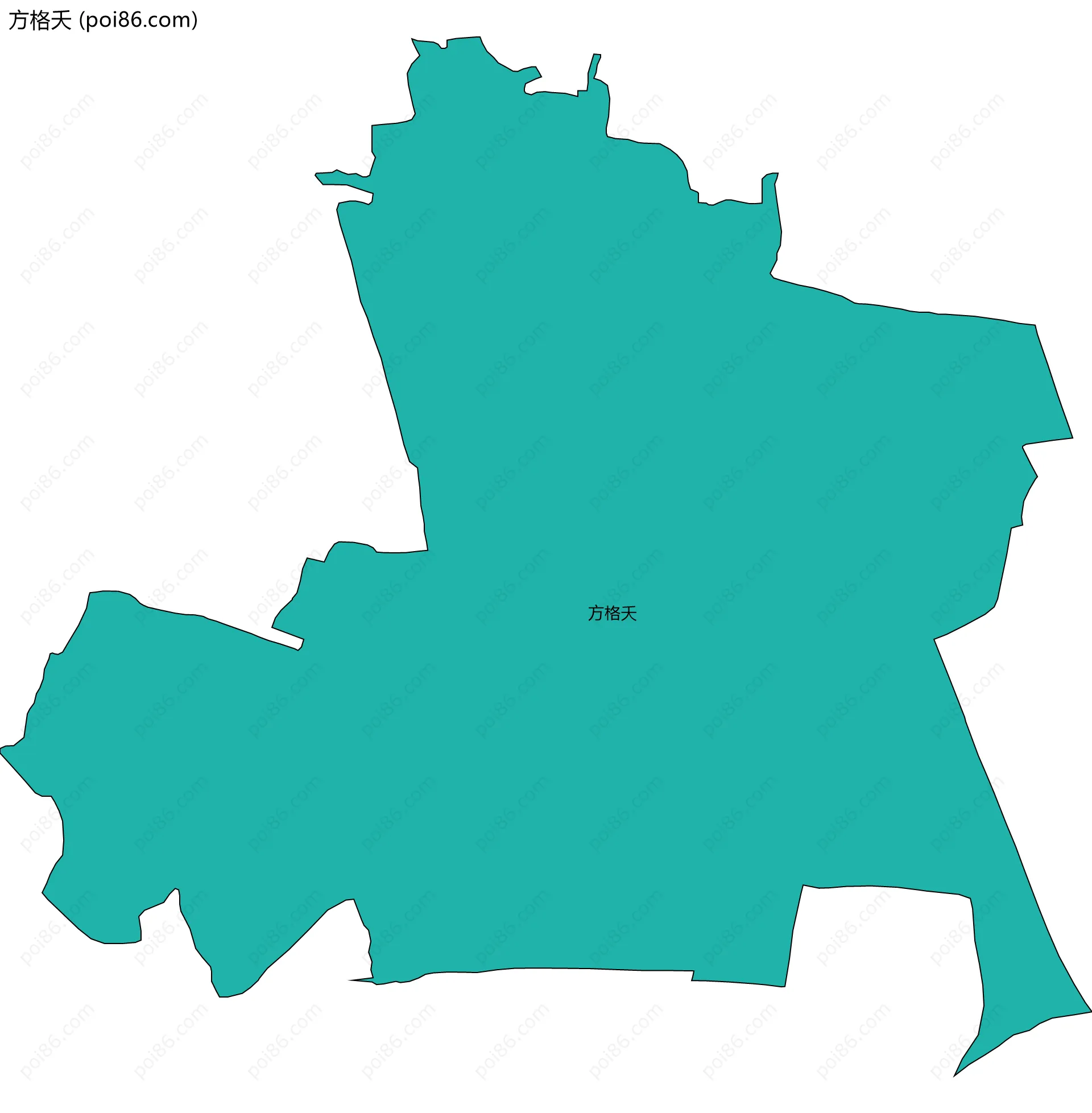 方格夭边界地图