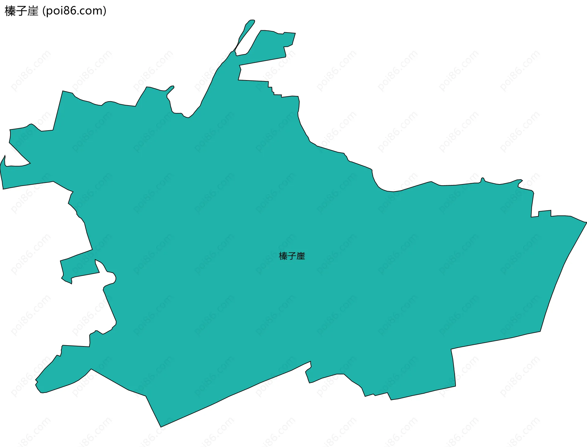 榛子崖边界地图