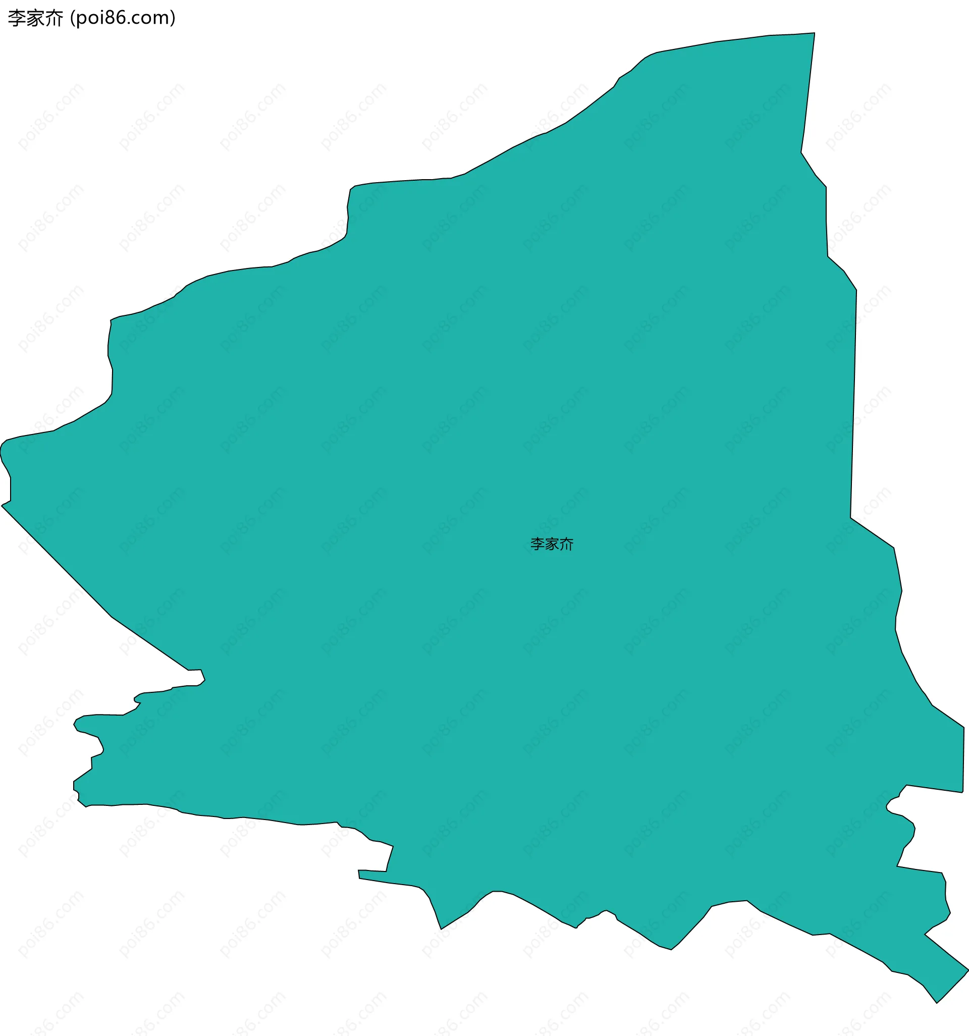 李家夼边界地图