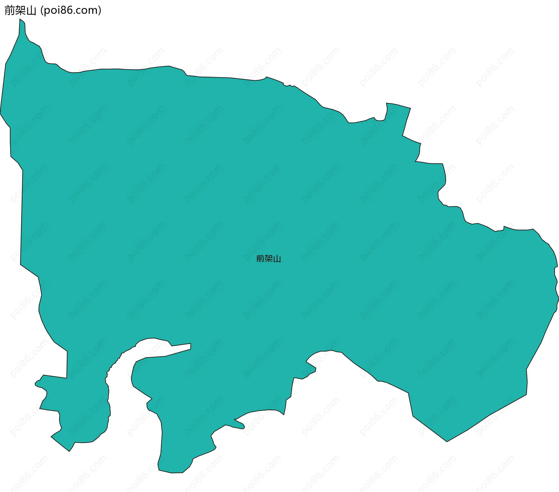 前架山边界地图