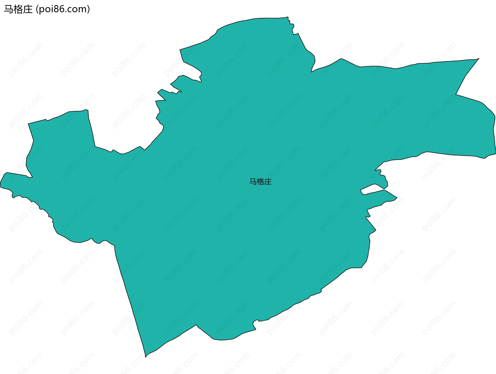 马格庄边界地图