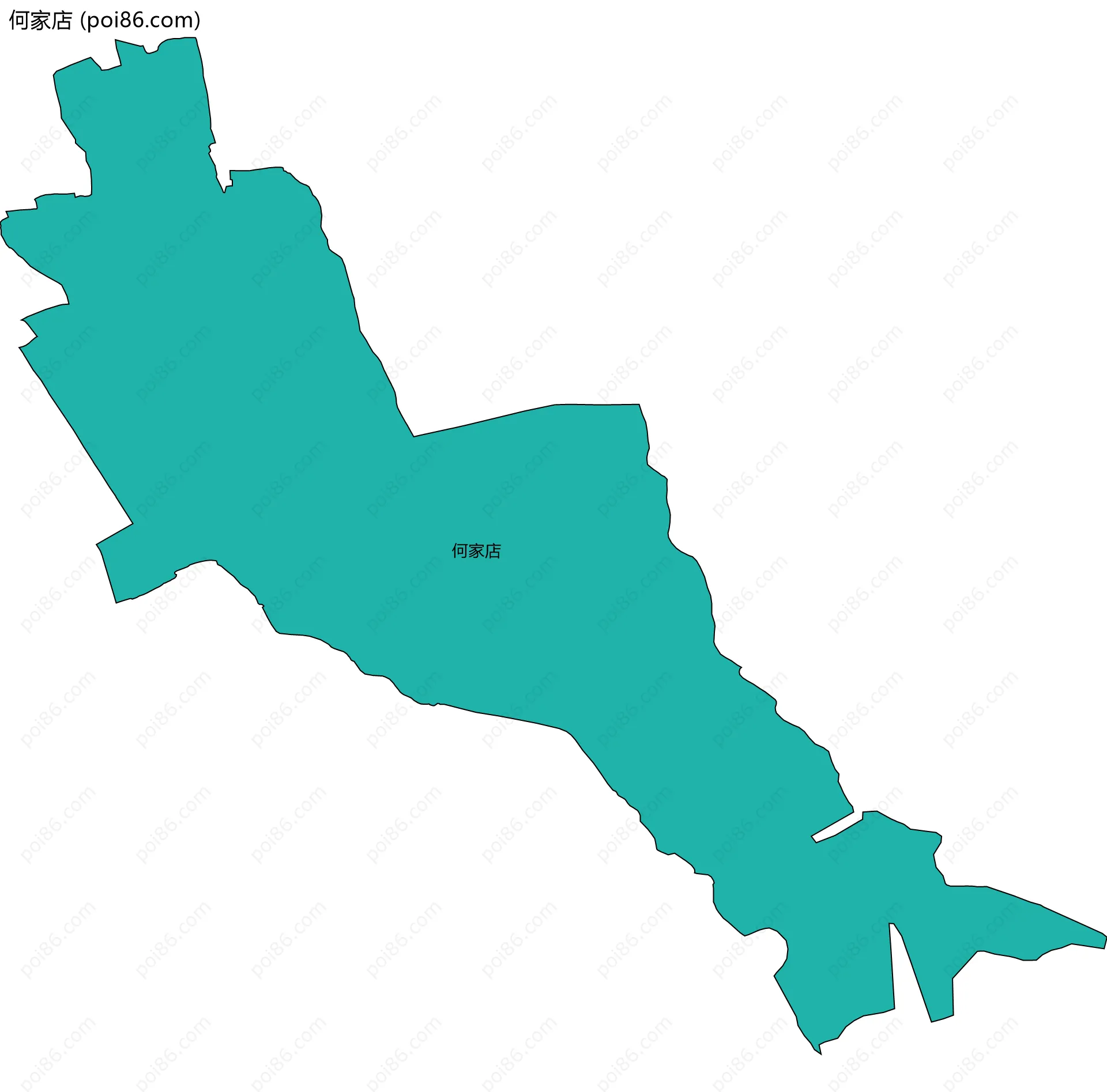 何家店边界地图