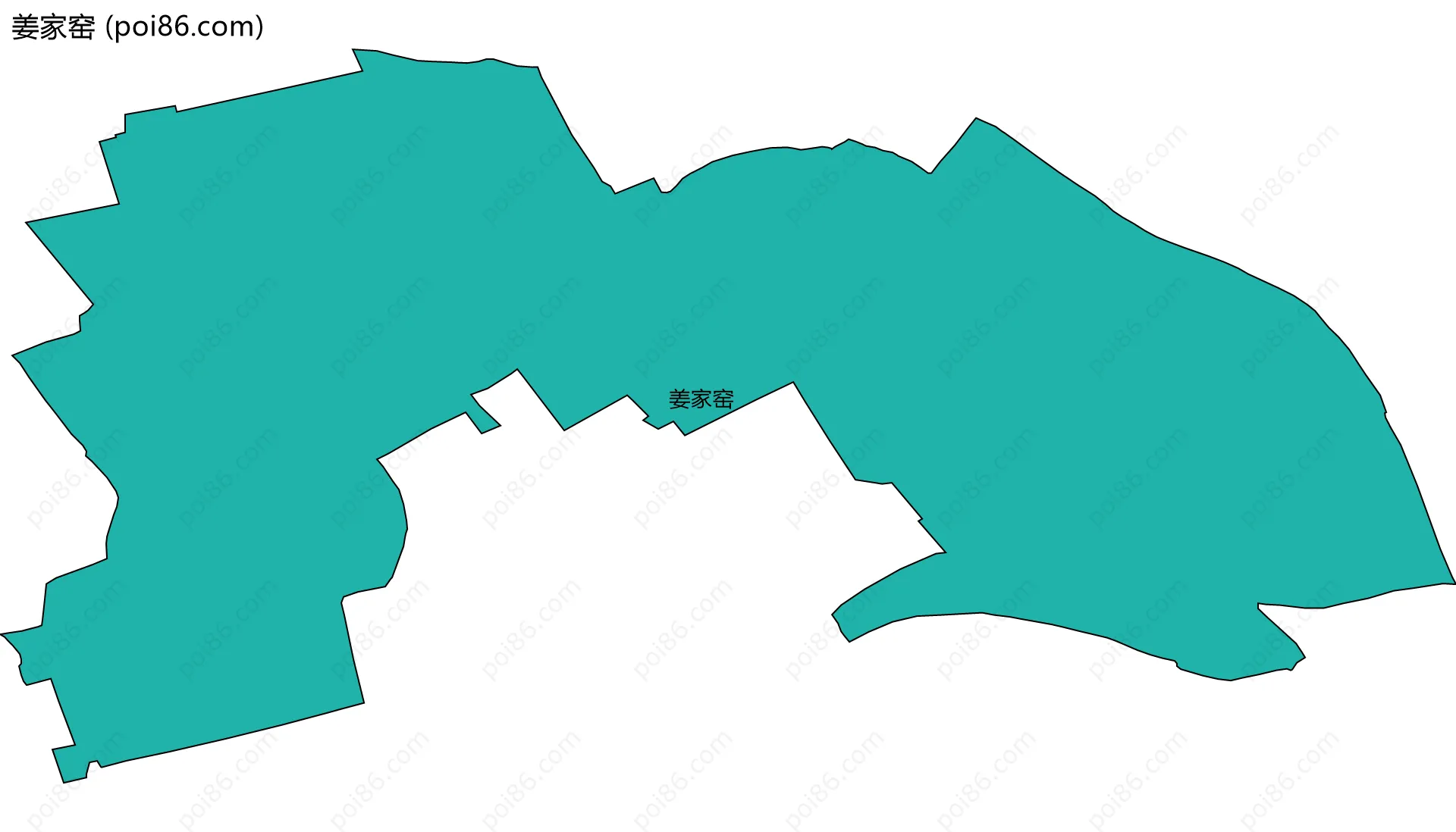 姜家窑边界地图