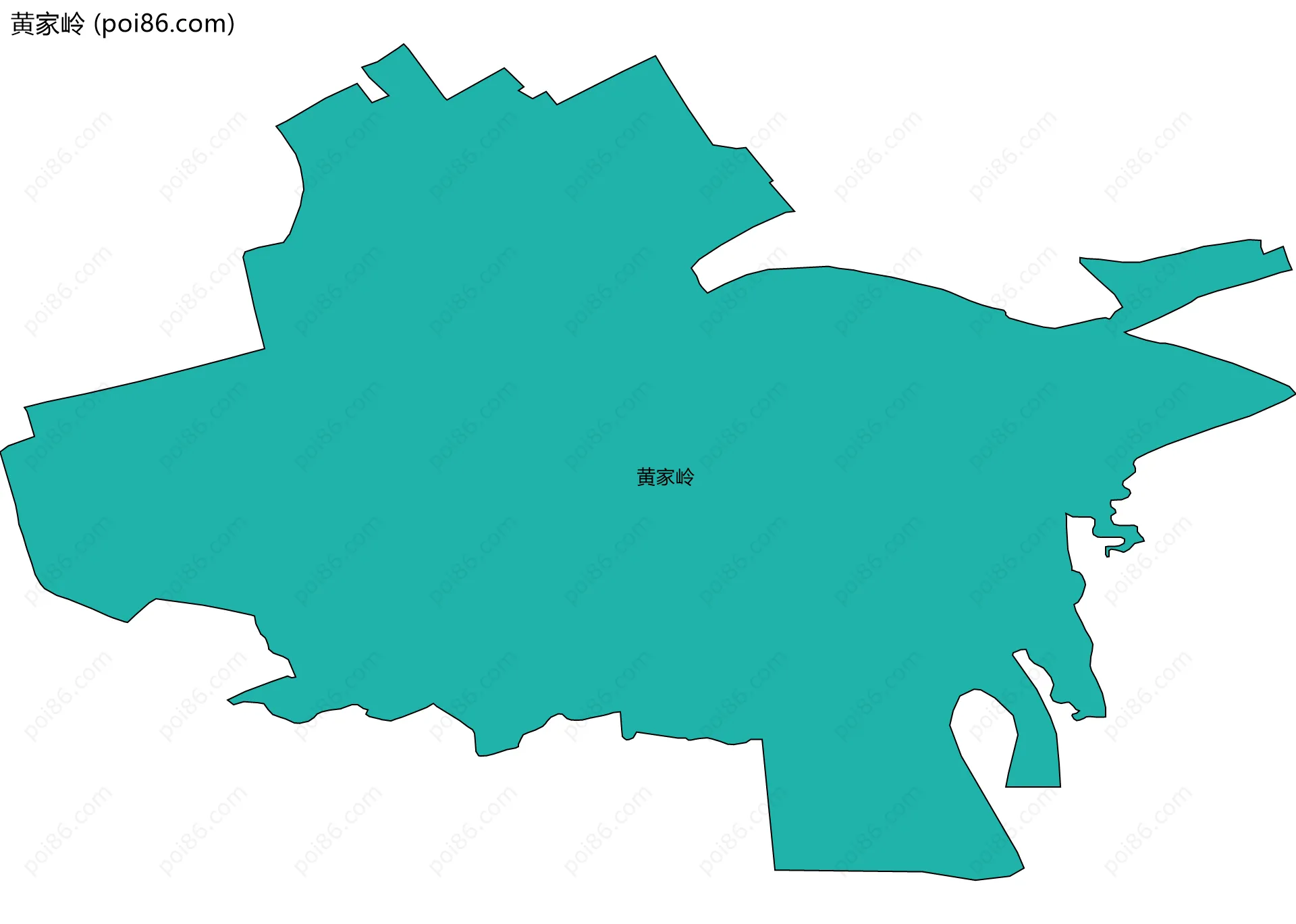黄家岭边界地图