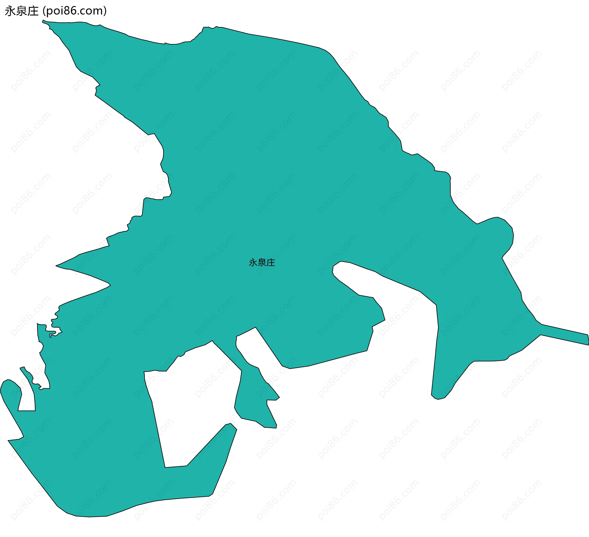 永泉庄边界地图