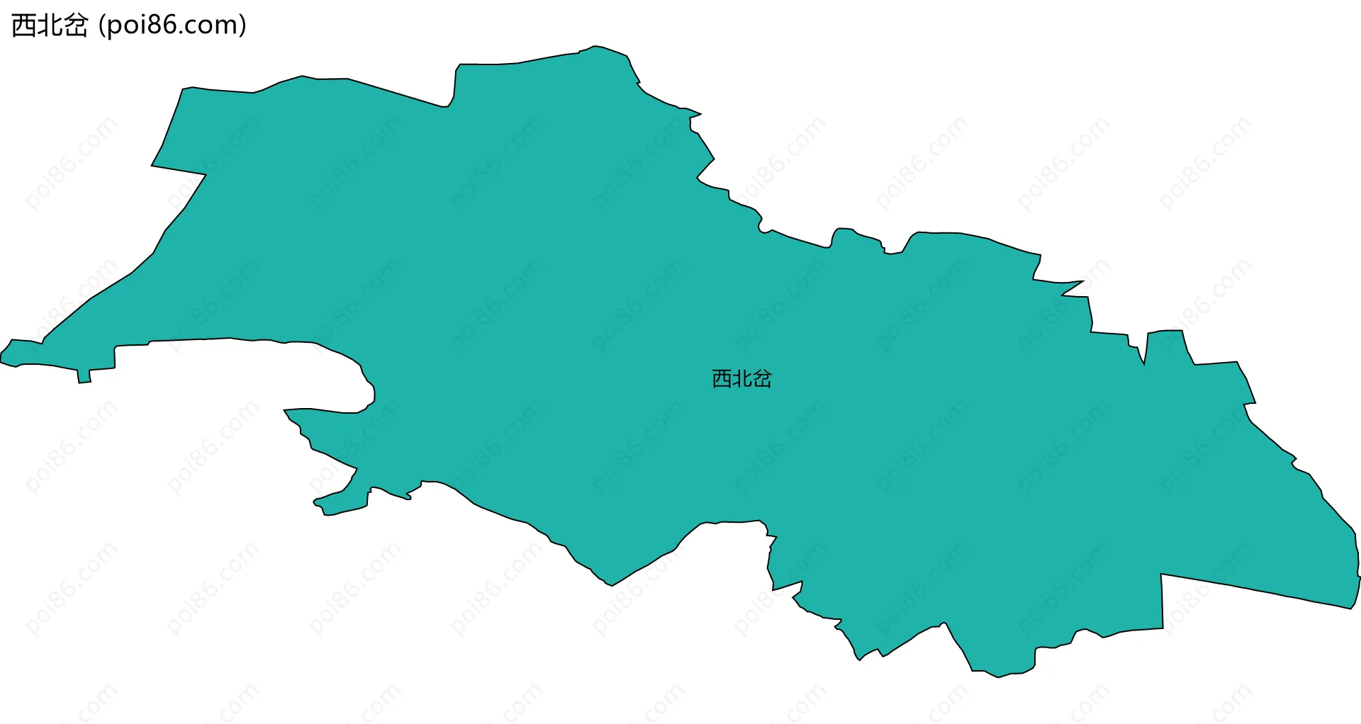 西北岔边界地图