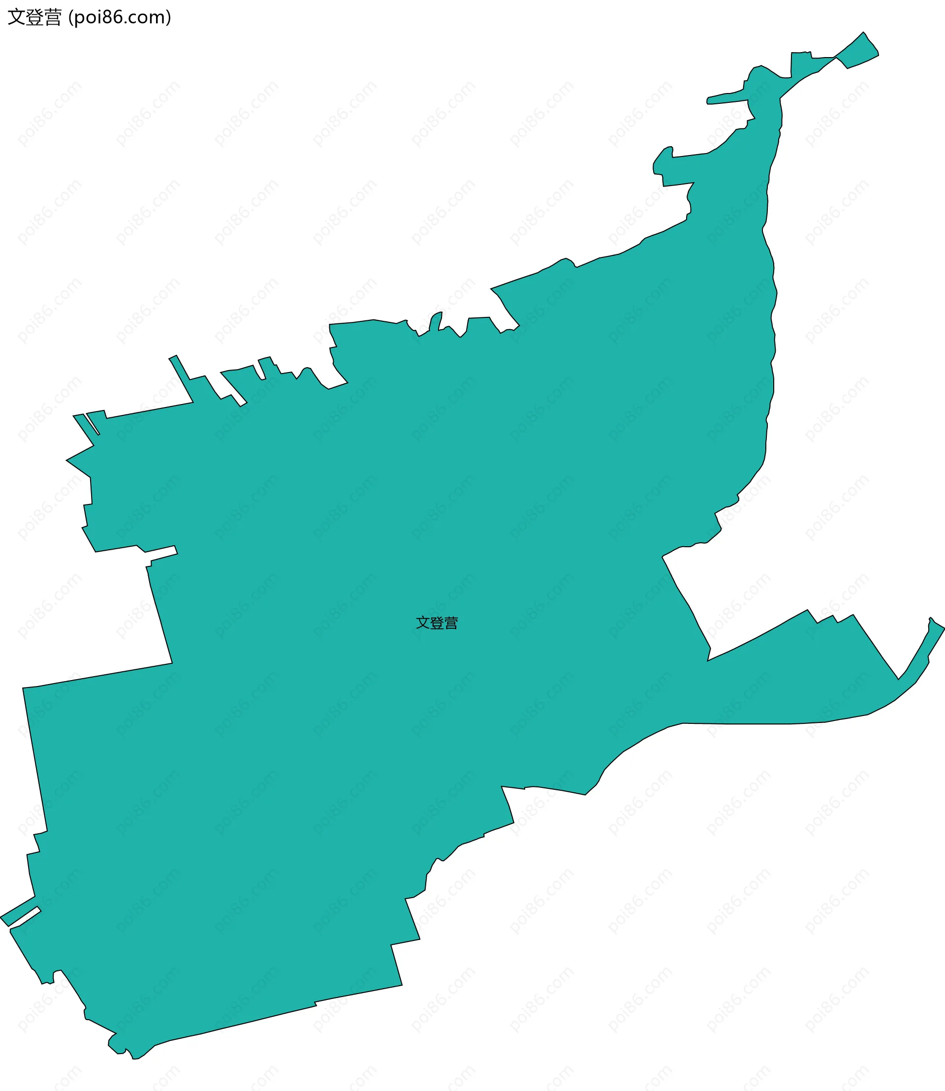 文登营边界地图