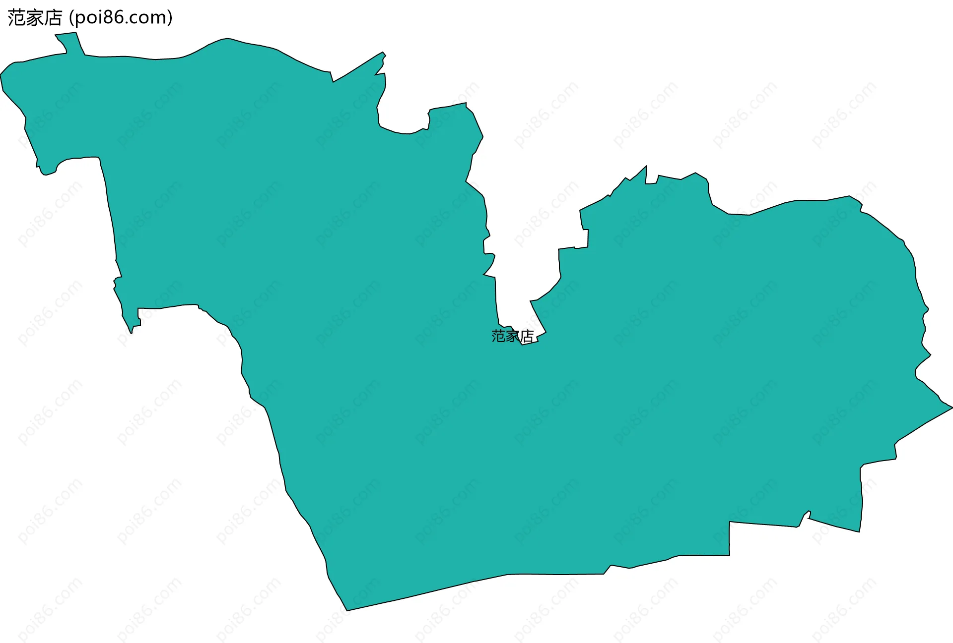 范家店边界地图