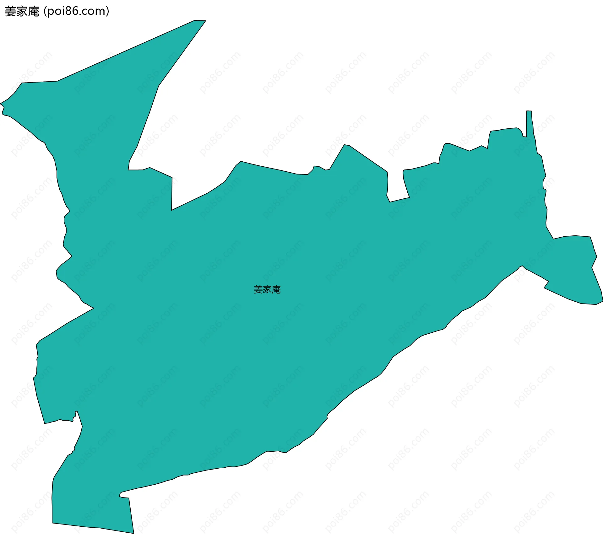 姜家庵边界地图