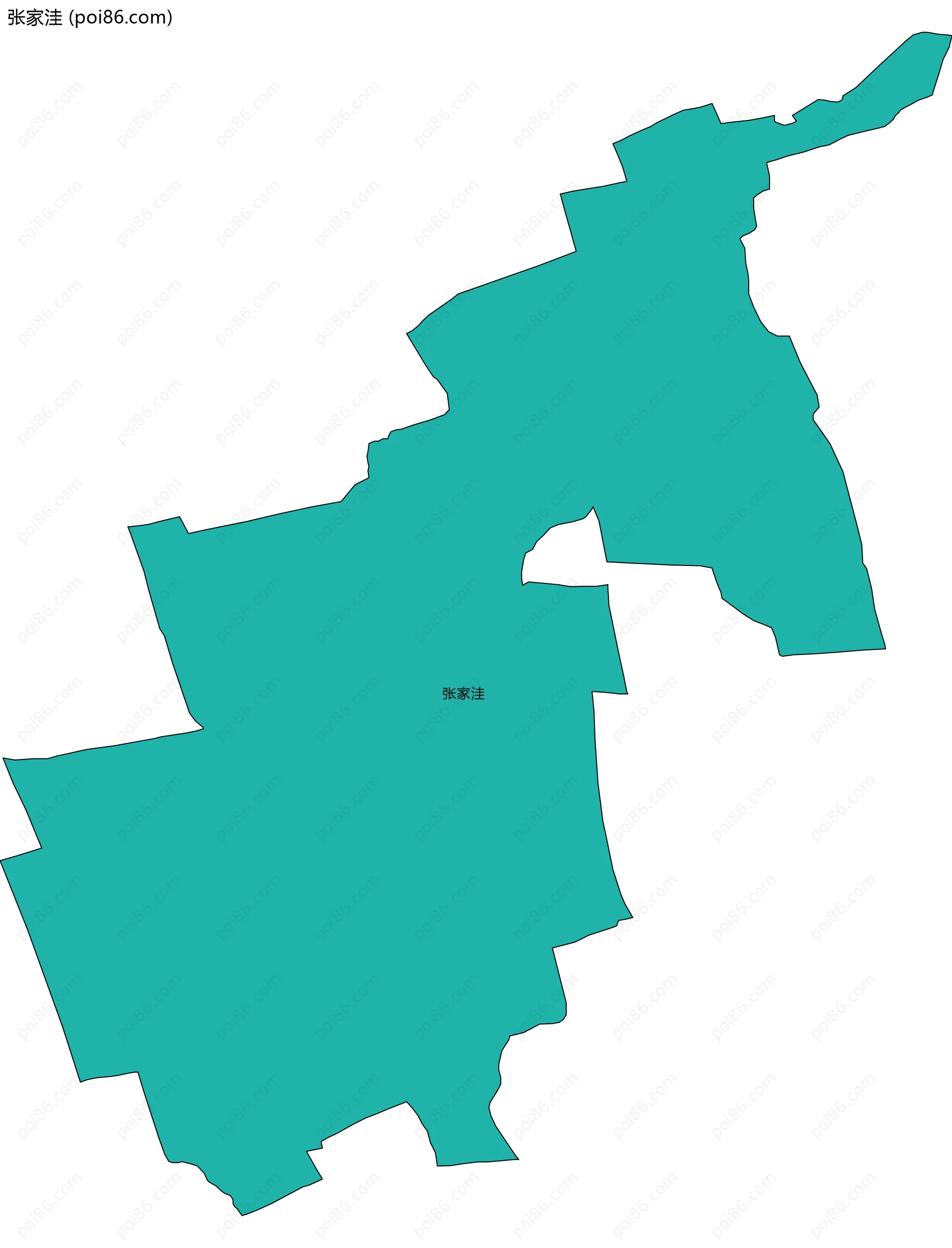 张家洼边界地图