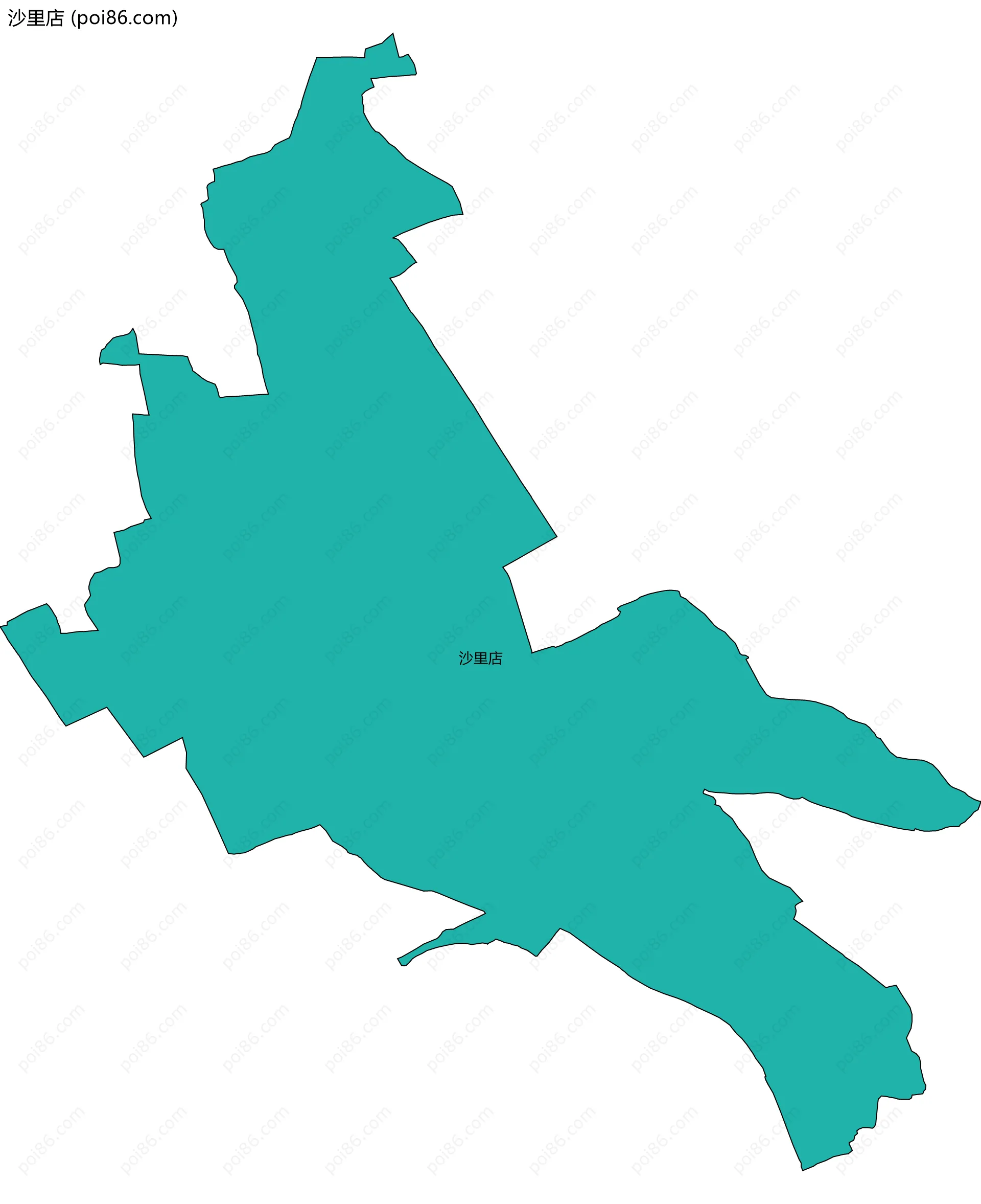 沙里店边界地图