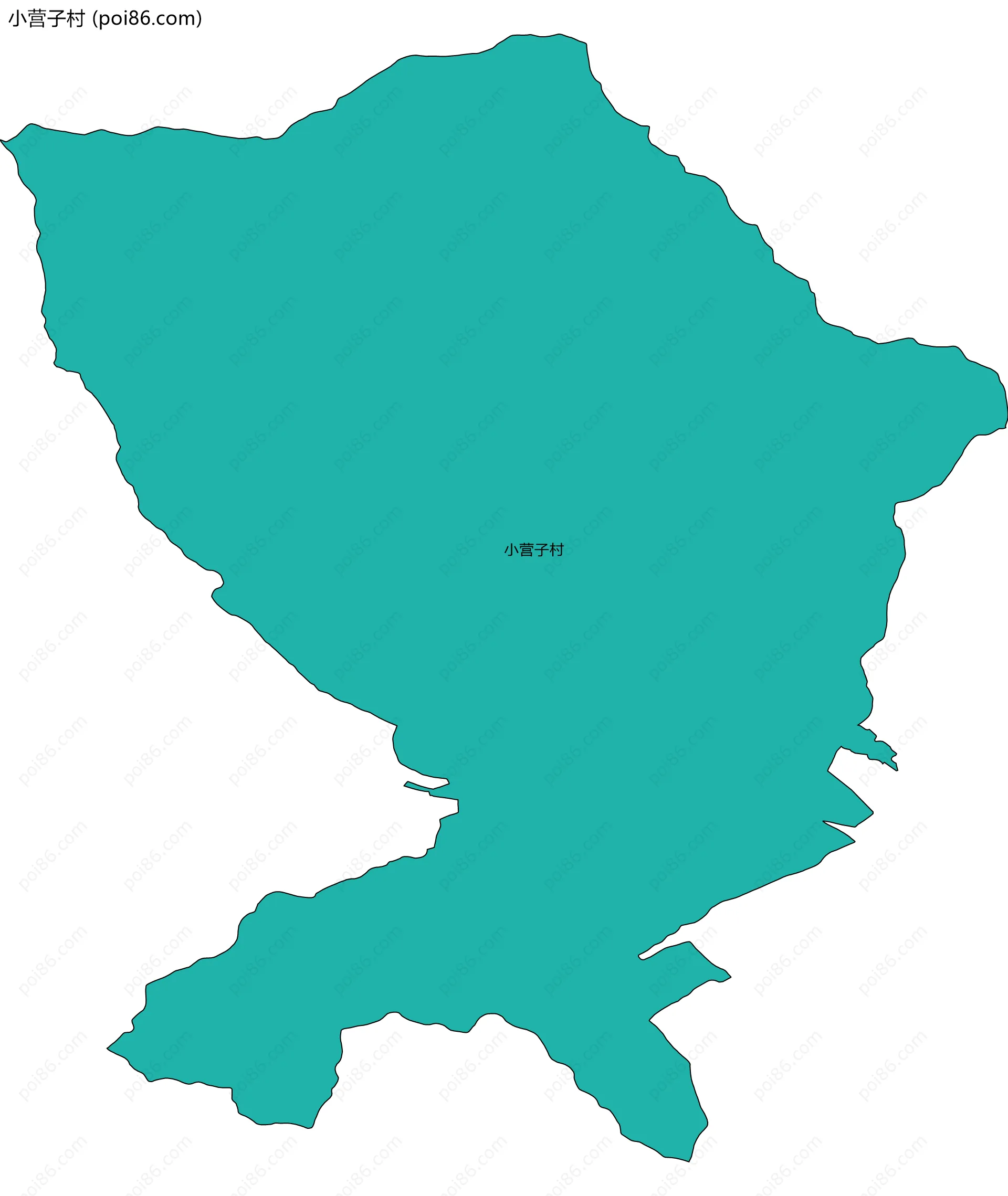 小营子村边界地图