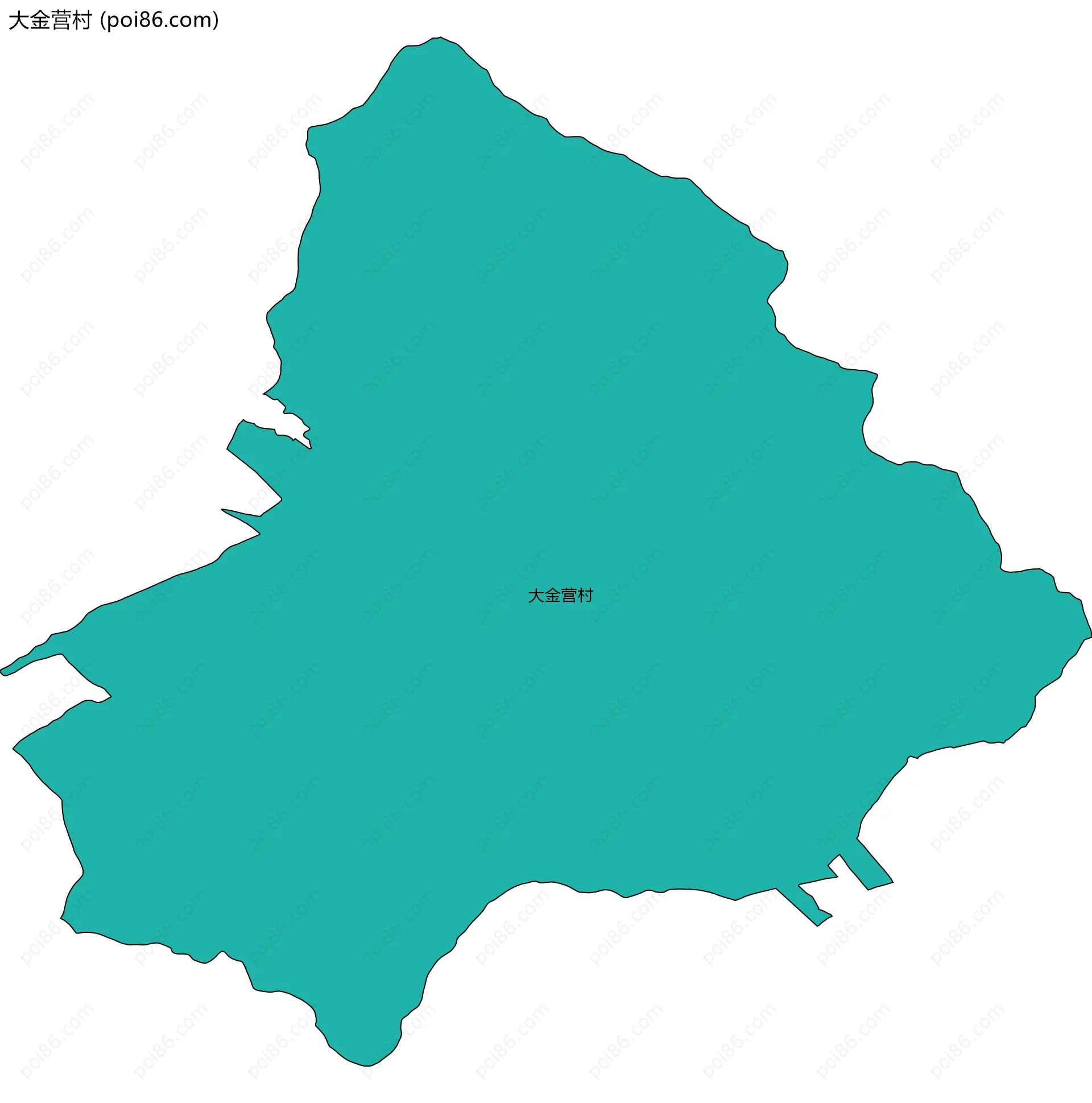 大金营村边界地图