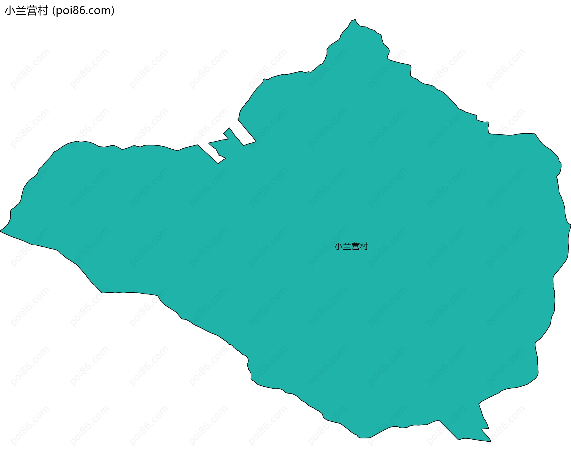 小兰营村边界地图