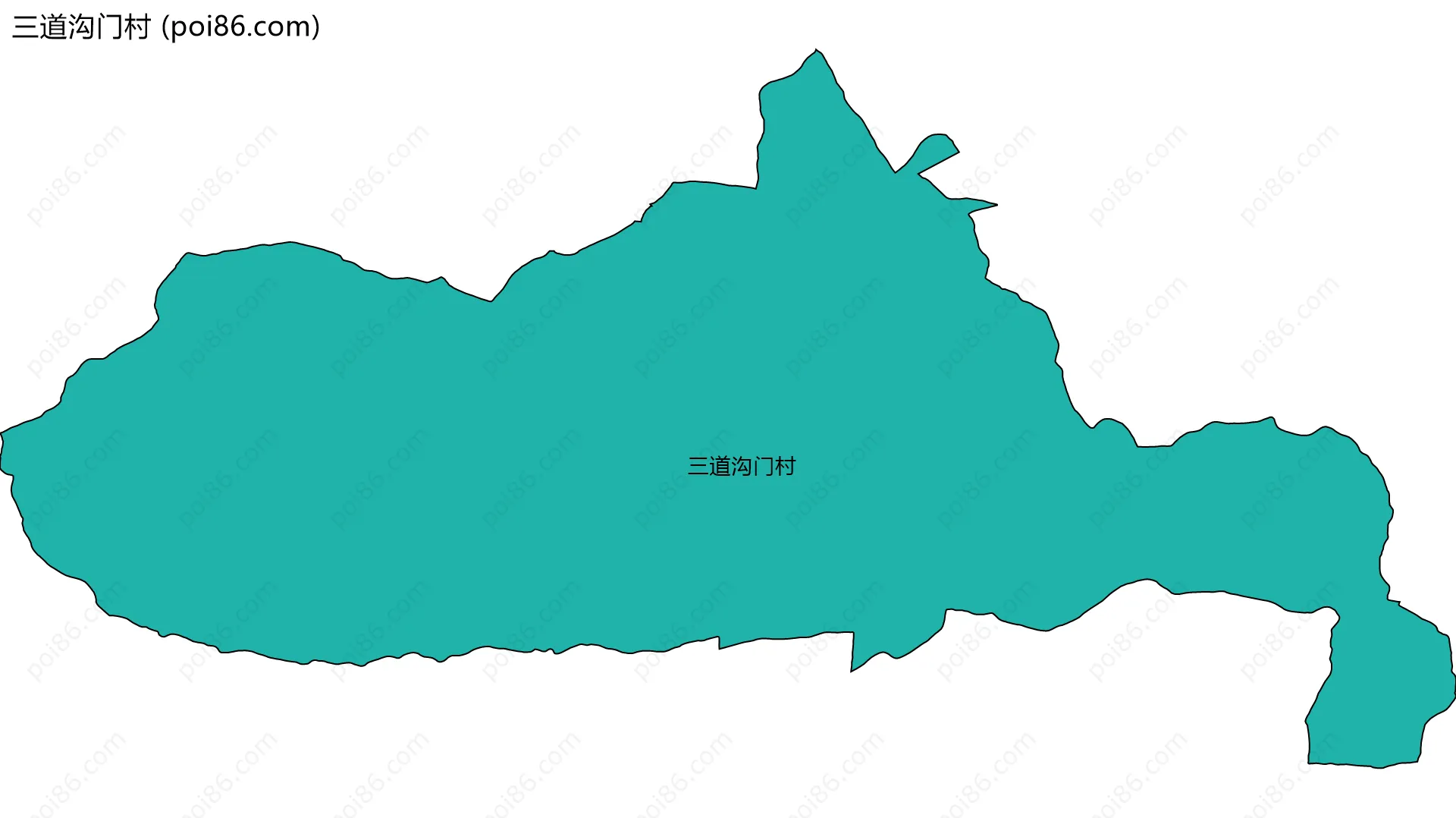 三道沟门村边界地图