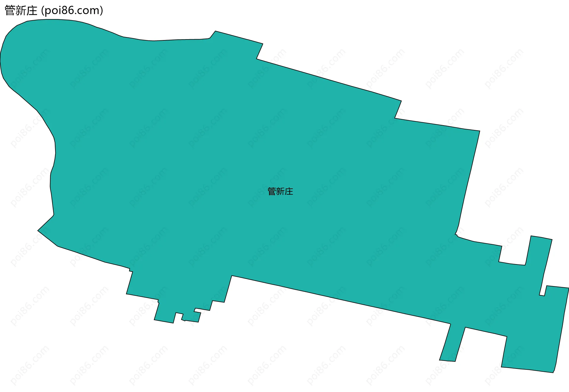 管新庄边界地图