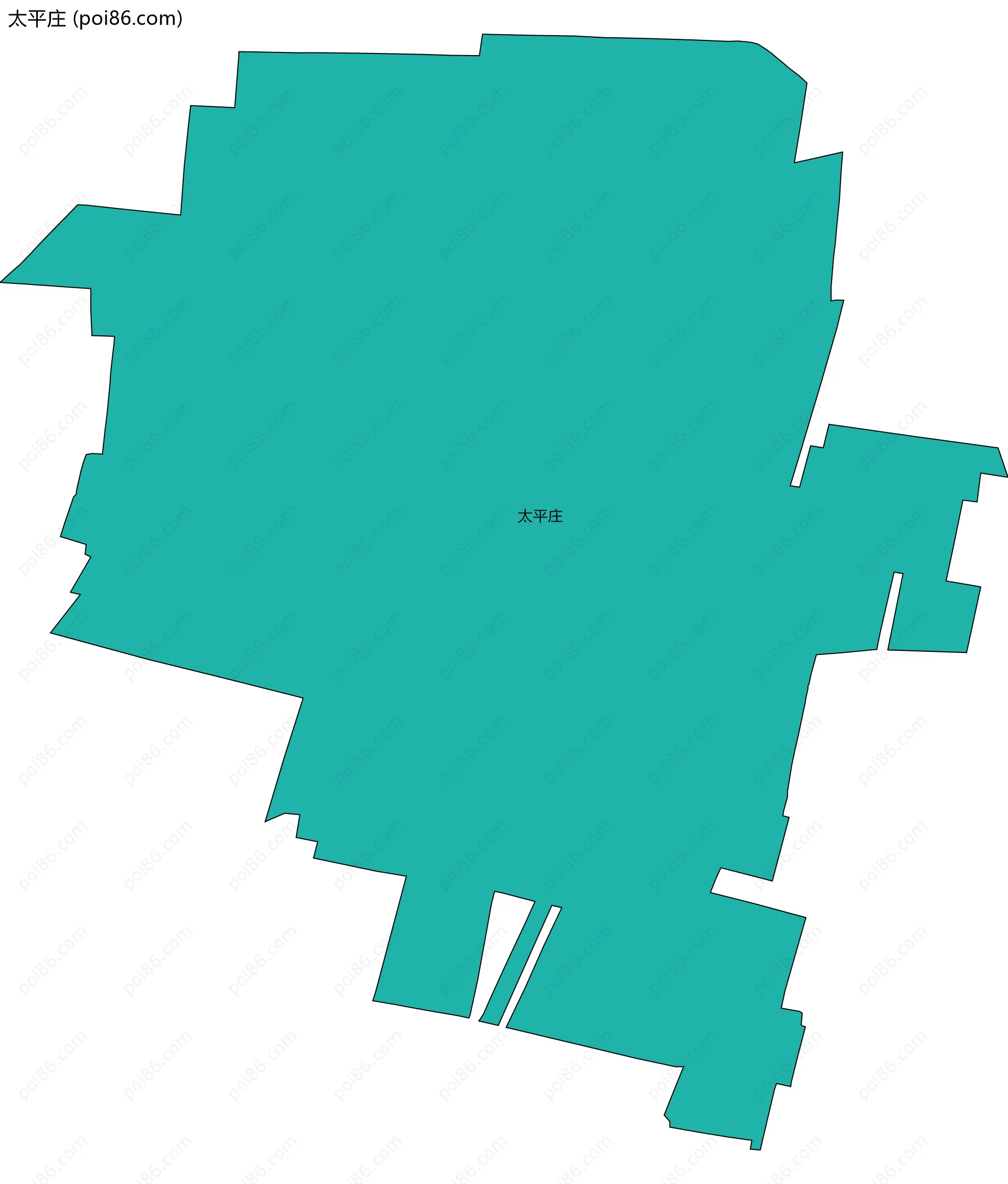 太平庄边界地图