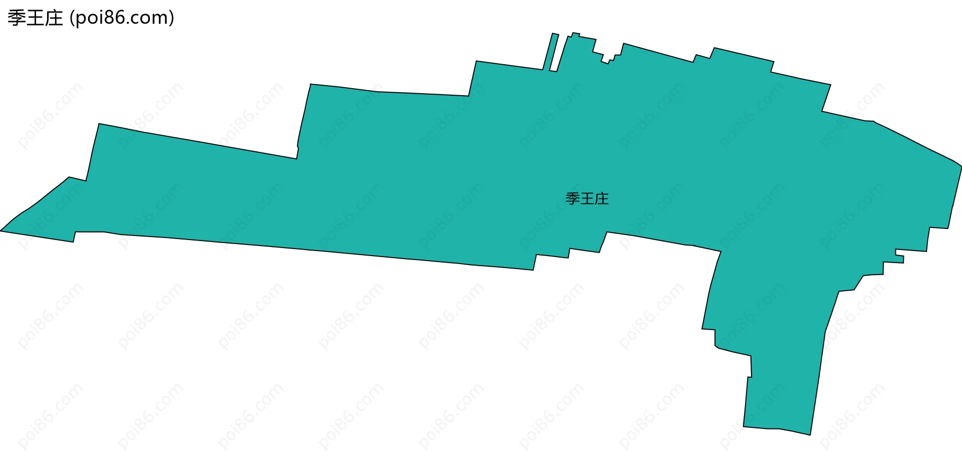 季王庄边界地图