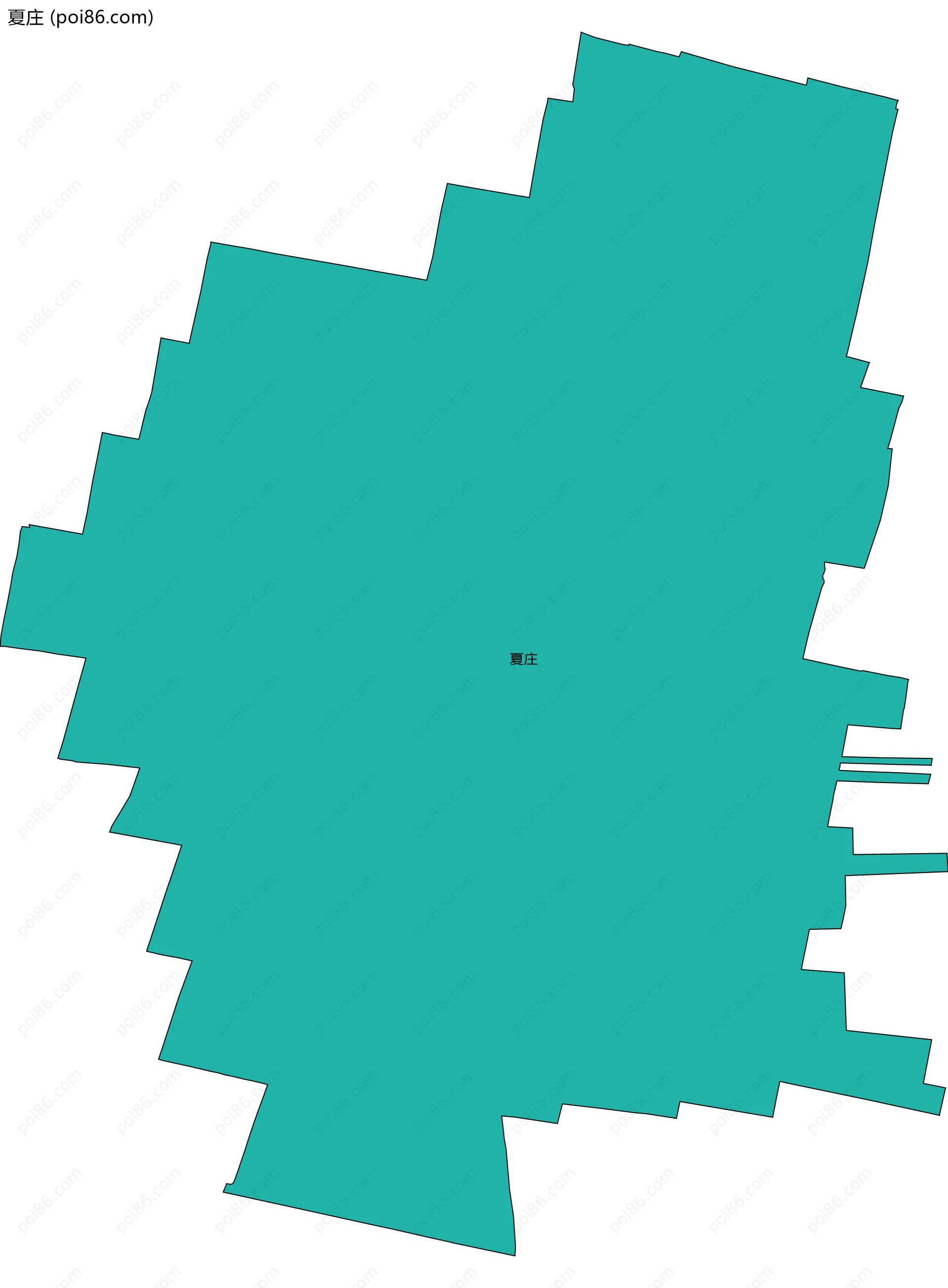 夏庄边界地图