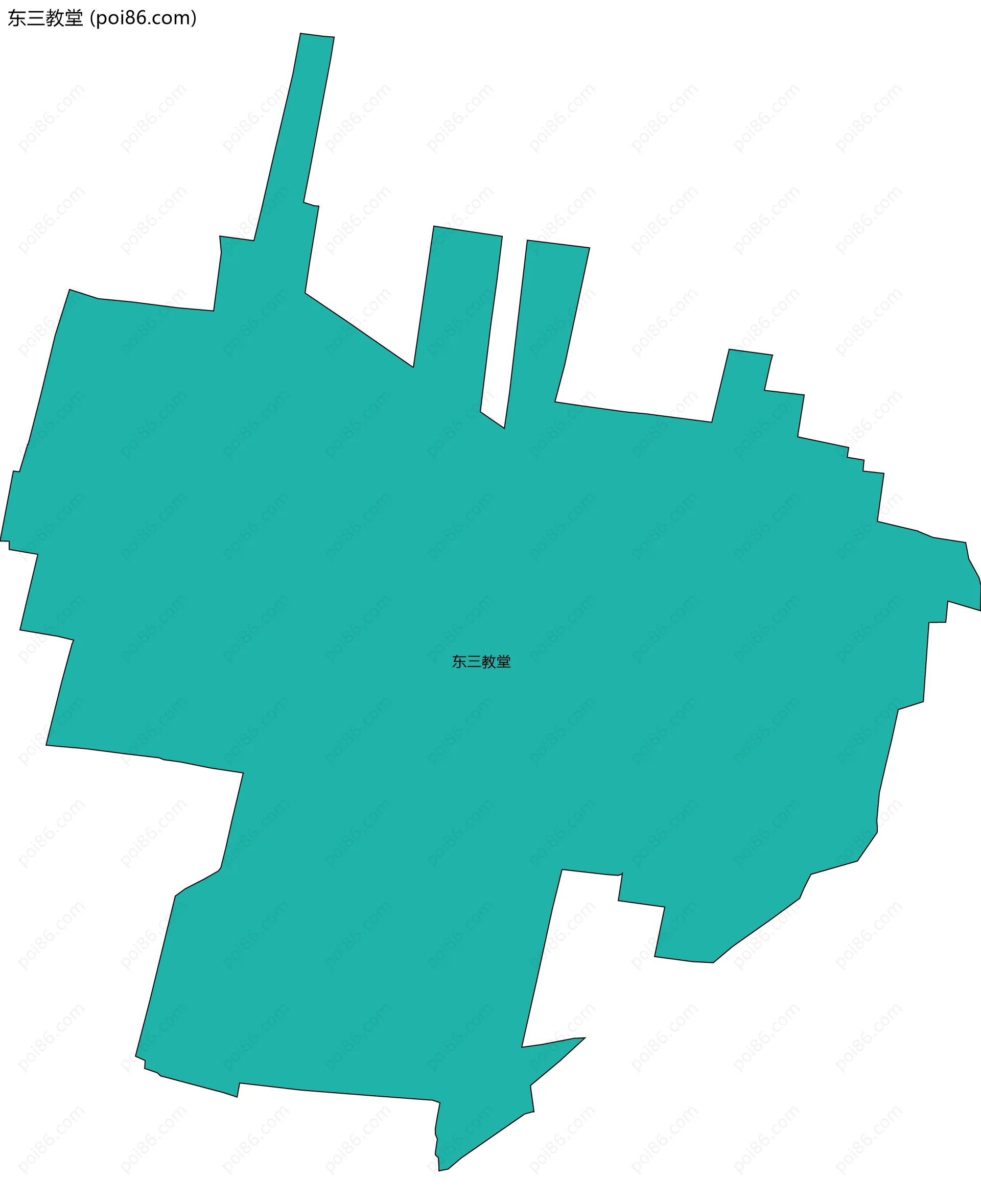 东三教堂边界地图